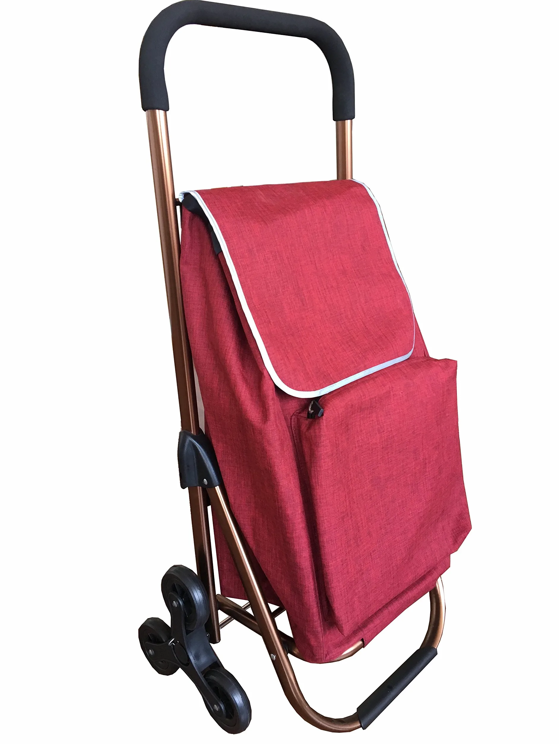 Poussette de marché - 6 Roues - Poche Isotherme - Modele Luxe - INTERHOME©
