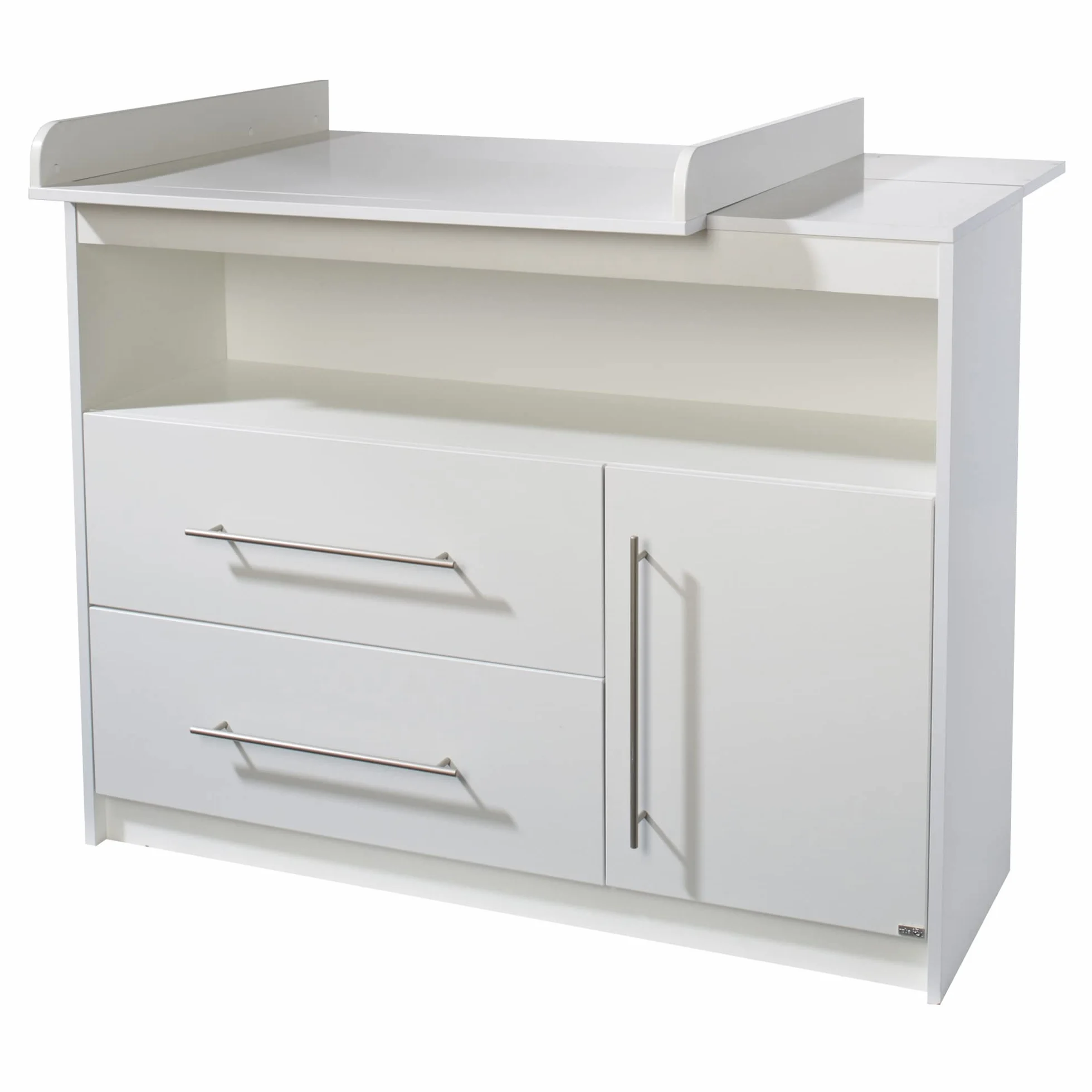 roba Babymöbel Maren Lot de 2 pièces Lit d'enfant 70 x 140 cm transformable commode à langer Blanc