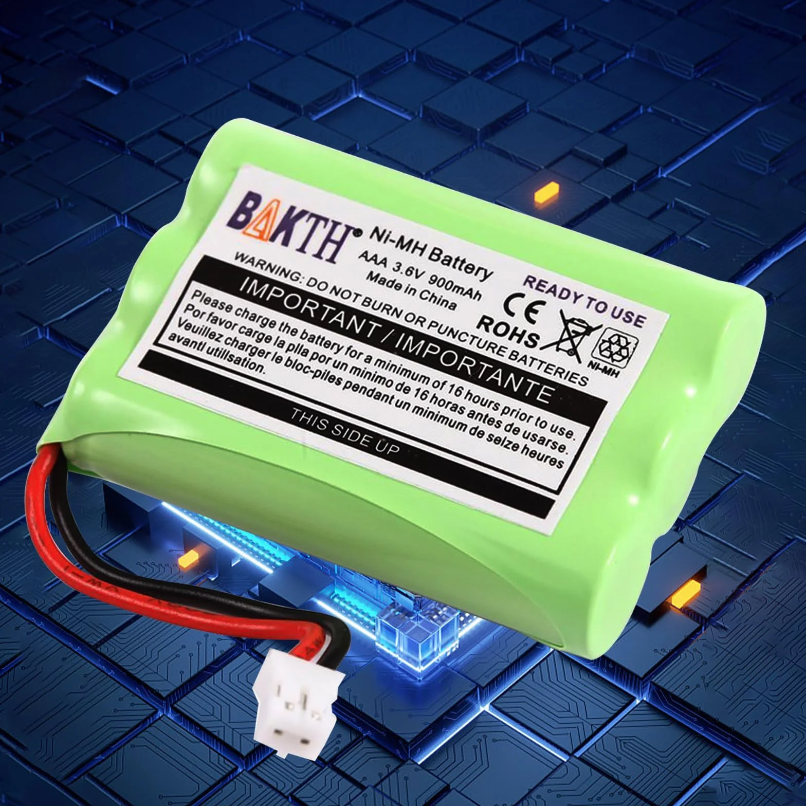 Batterie 3.6V 900mAh pour Motorola Moniteurs de Bébé MBP33 MBP33S MBP36 MBP36S MBP41