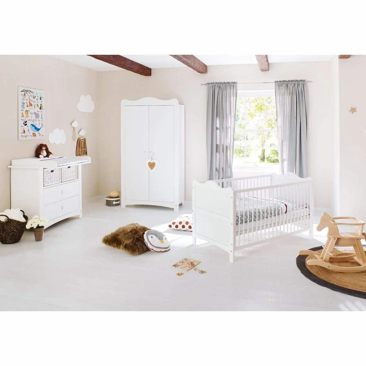 Pinolino Florentina Ensemble Complet pour Chambre d'enfant Blanc