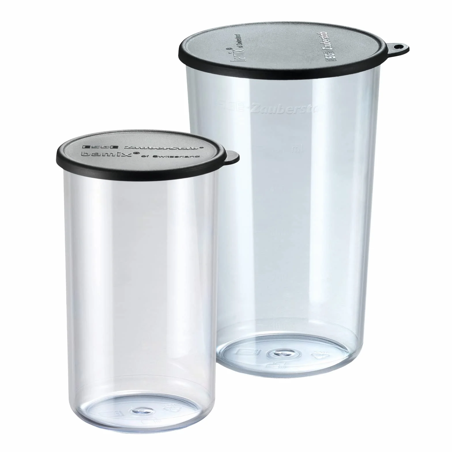 Bamix M350 MAXX mixeur plongeant 300 W avec support, 2 récipients, 4 accessoires, argenté/chrome