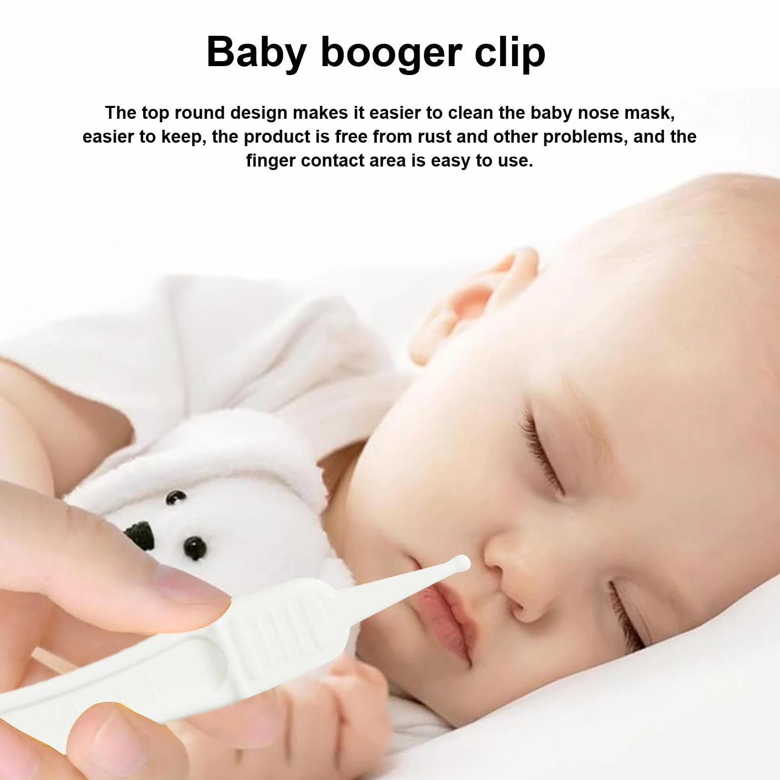 Pince à épiler bébé nez oreilles nettoyage tête ronde