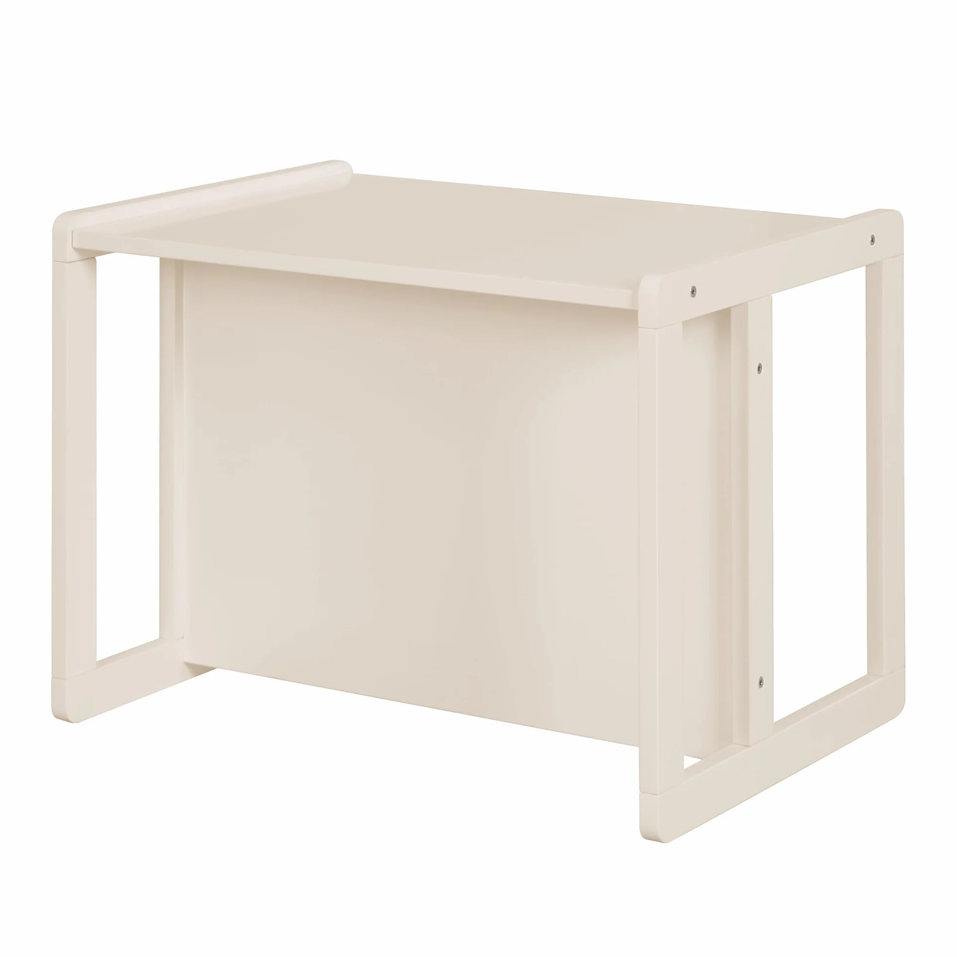 Ensemble Table et Chaise Réversibles Enfants Bois Laqué Beige 3 Hauteurs d'Assise 9 Mois à 10 Ans