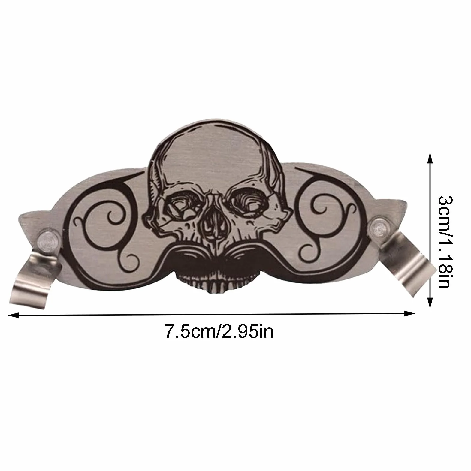 Bière moustache tasse protection acier inoxydable tête de mort décoration innovante