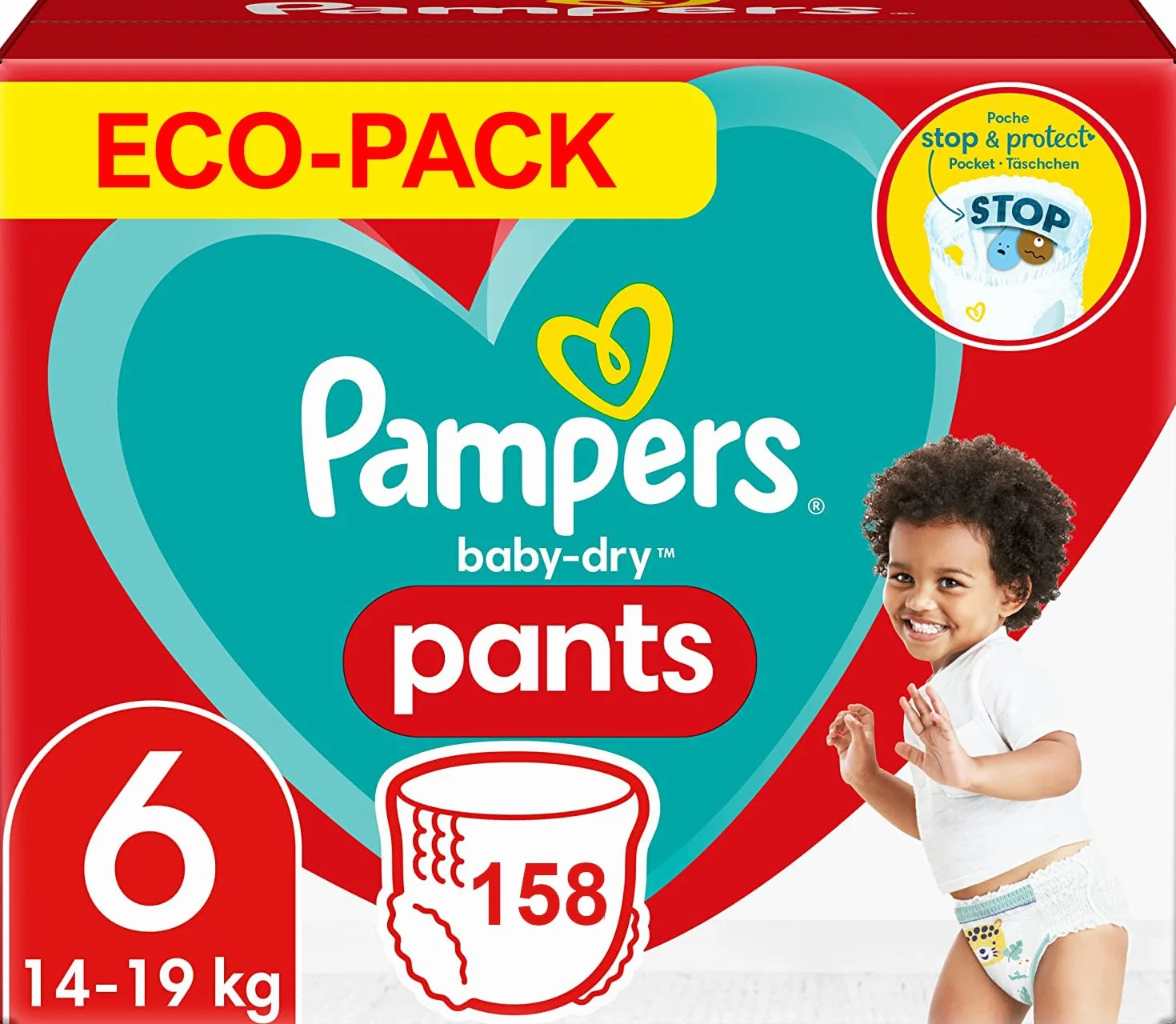 Pampers Pants Taille 6 158 Couches Baby-Dry Couches-Culottes