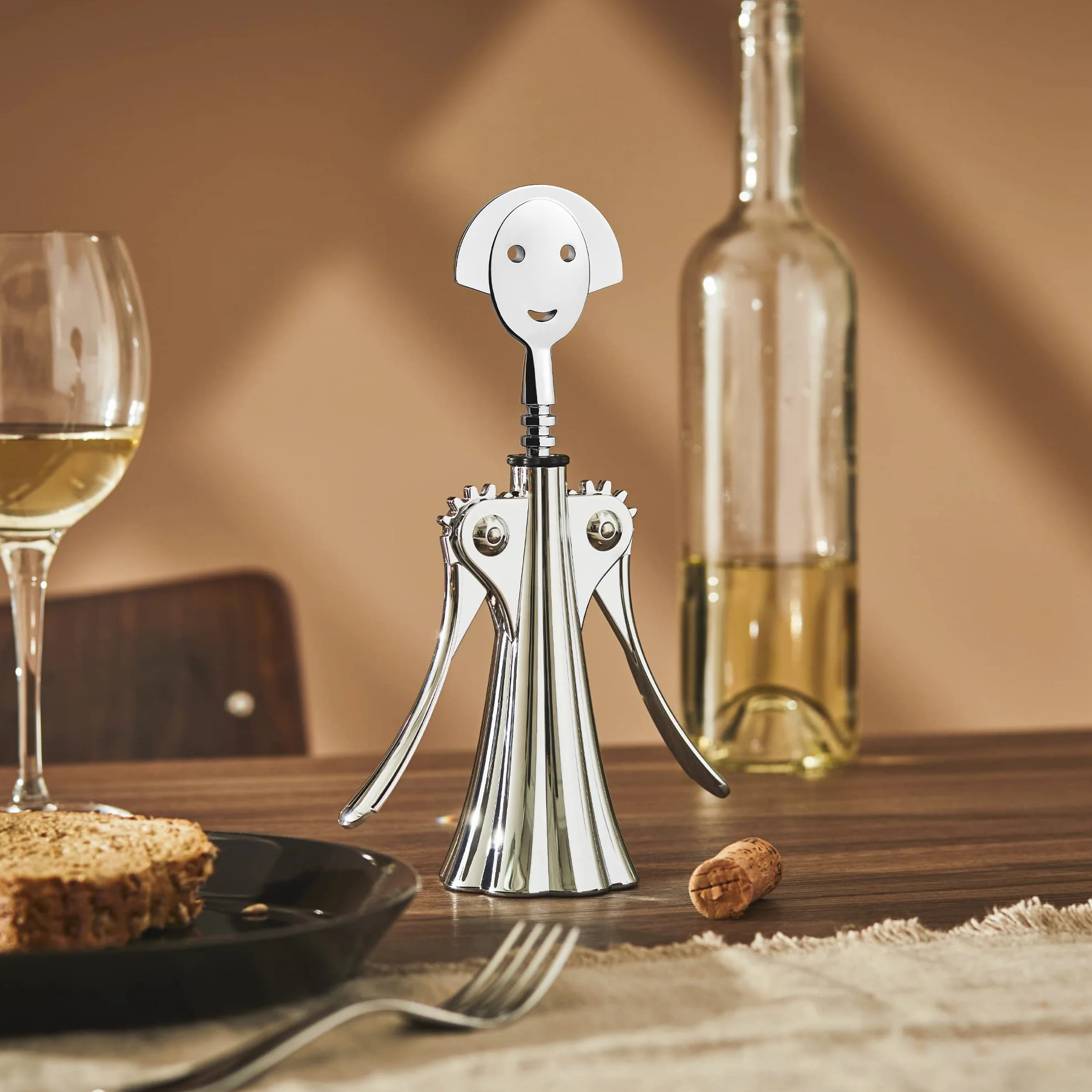 Alessi | Anna G. AM01 Z - Tire-bouchon de Design, Zamak Chromé
