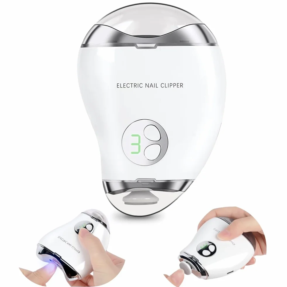 LOPHE Coupe-ongles électrique 2 en 1 pour bébé - Vitesse réglable - Silencieux et sûr