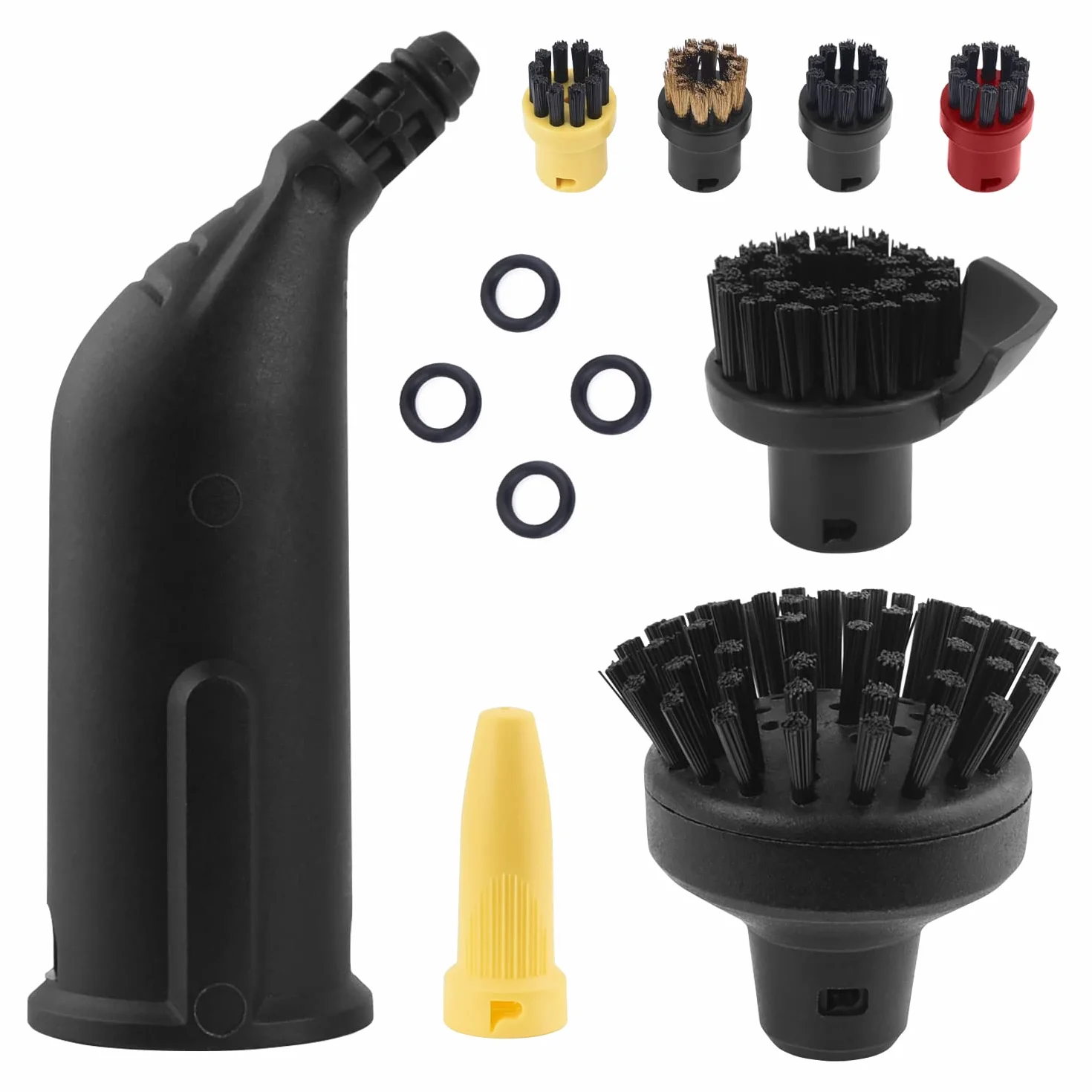 Accessoires Nettoyeur Vapeur Kärcher SC1 SC2 SC3 SC4 SC5, Brosse Ronde, Buse Rallongée Noire