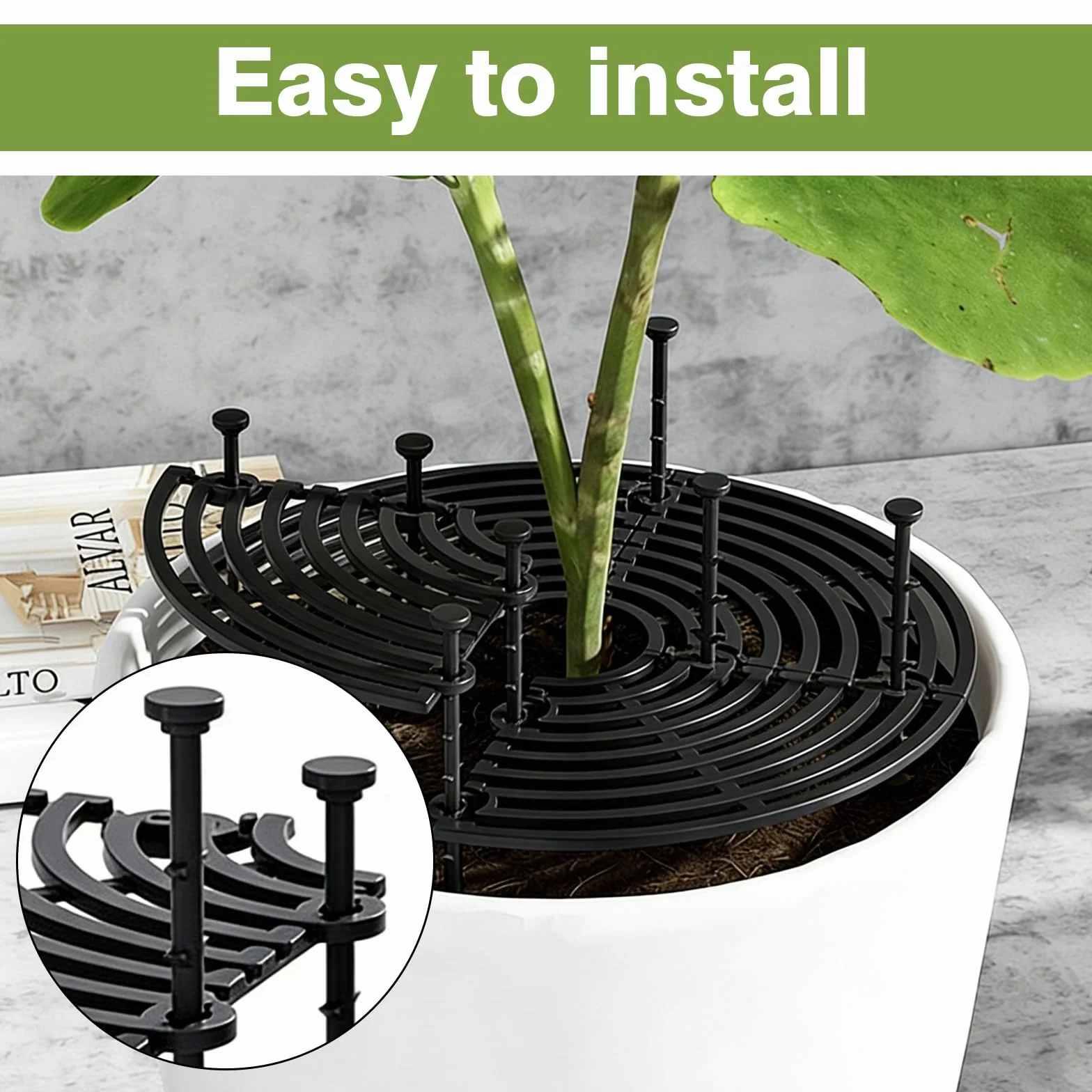 Grilles de Pots de Plantes, Cache-Pot de Fleurs 30 cm, Protection Plantes Sols Propres