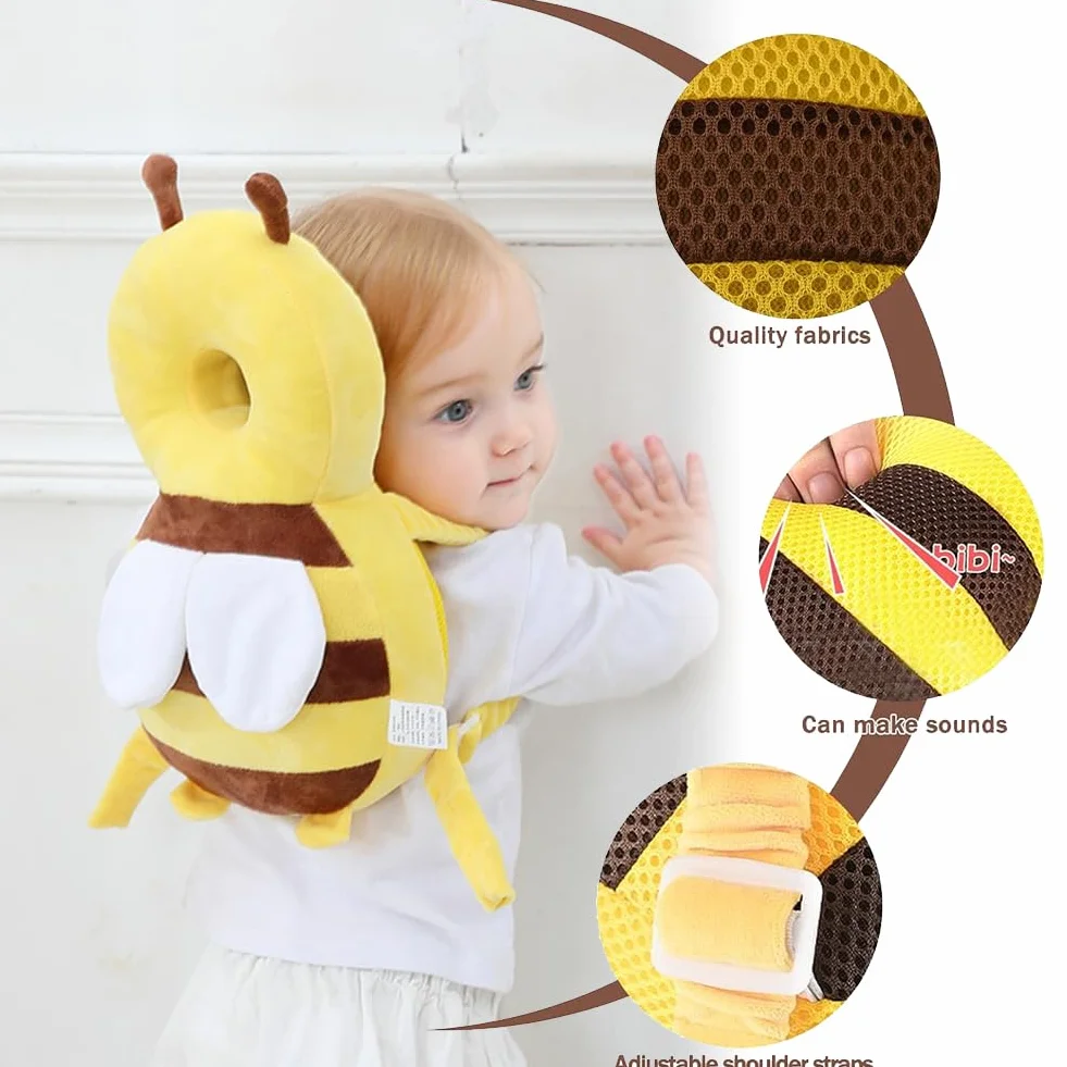 Protection de Tête pour Bébé, Coussin Réglable et Respirant pour Tout-petits, Protège-dos 4-24 Mois