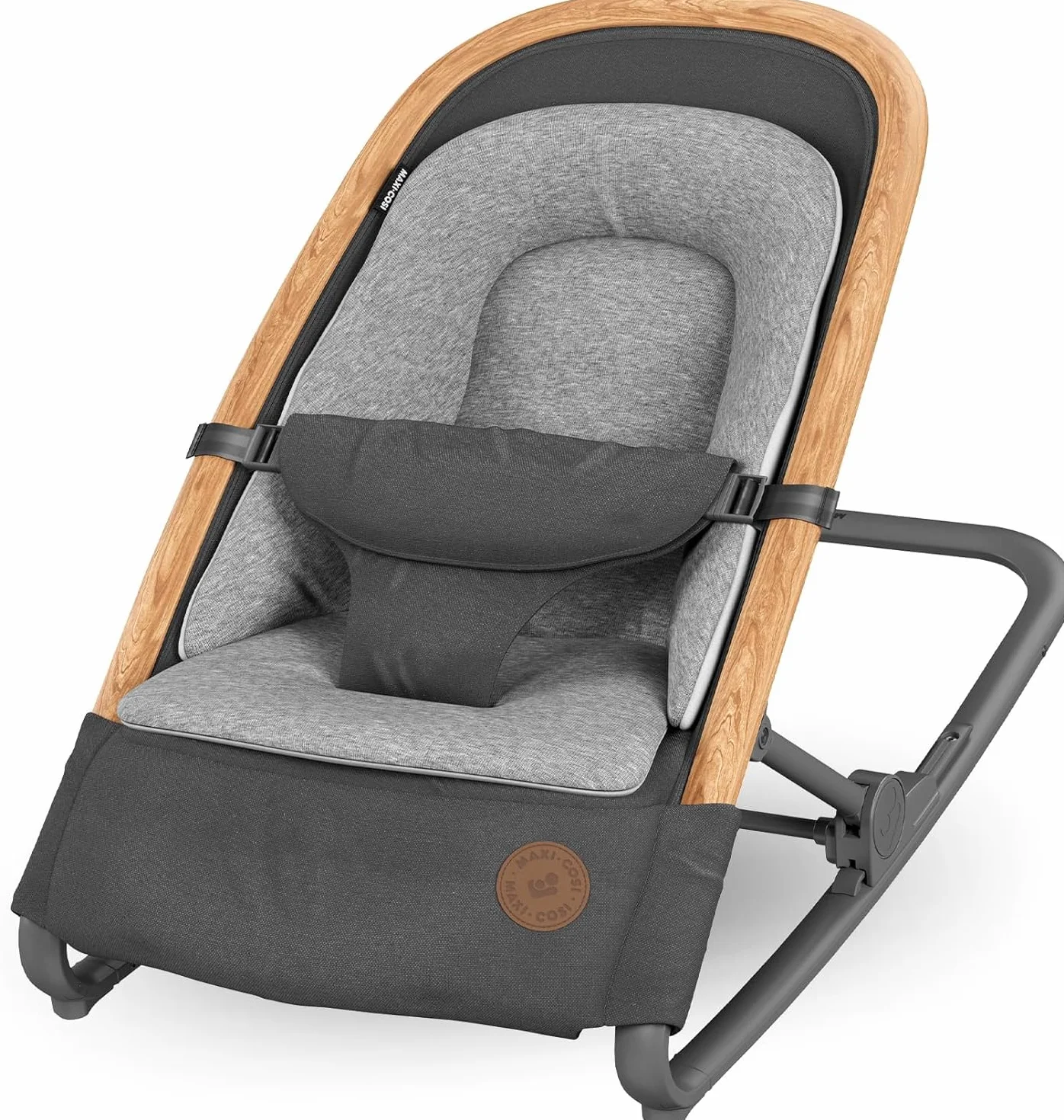 Maxi-Cosi Kori Chaise Transat Bébé 2-en-1 0-6 Mois 9 kg Baby Bouncer 3 Positions d'Inclinaison Léger Compact Essential Graphite
