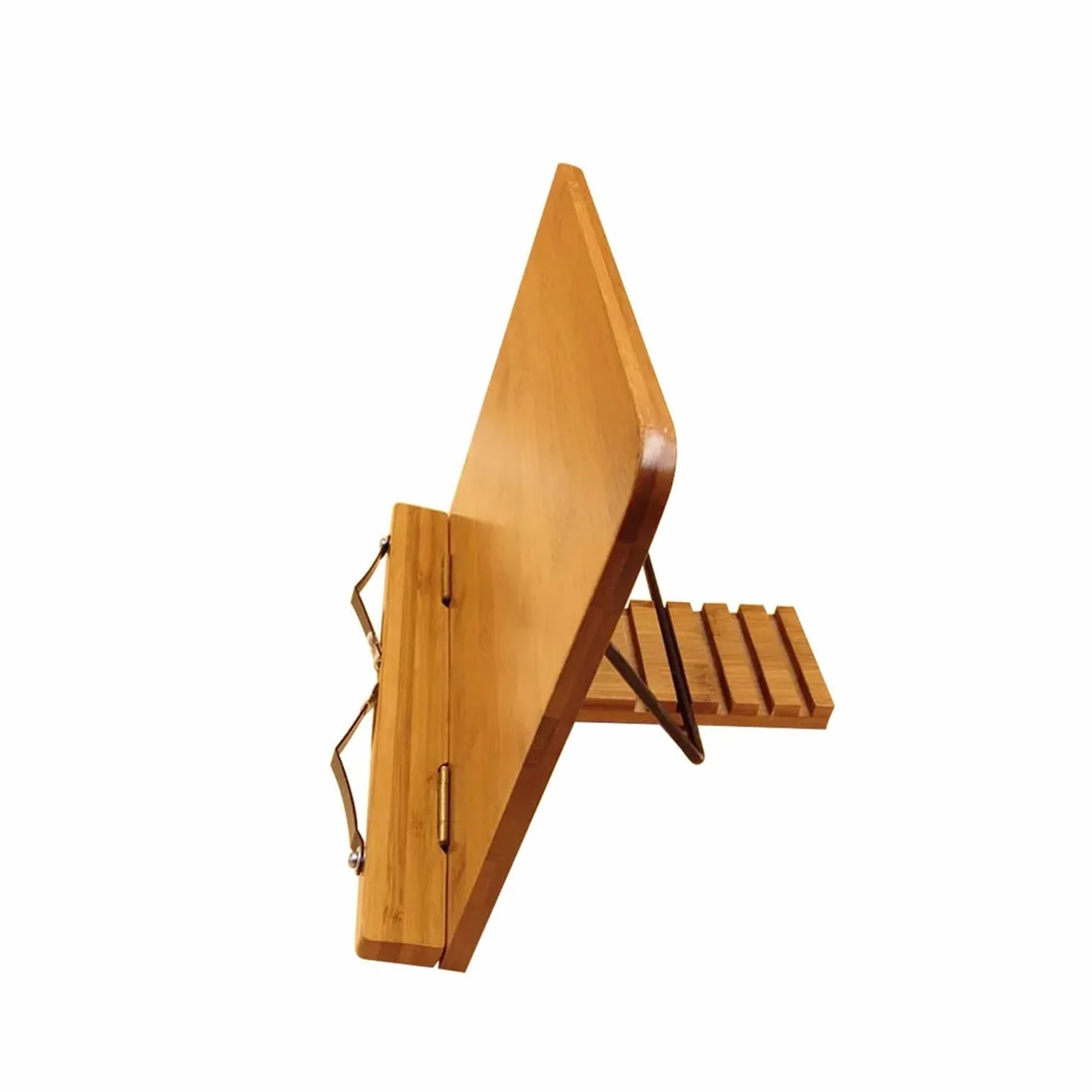 Support De Livre De Cuisine En Bois Support réglable for livres de cuisine | Grain de bois robuste et stable pliable for support de lecture de partitions