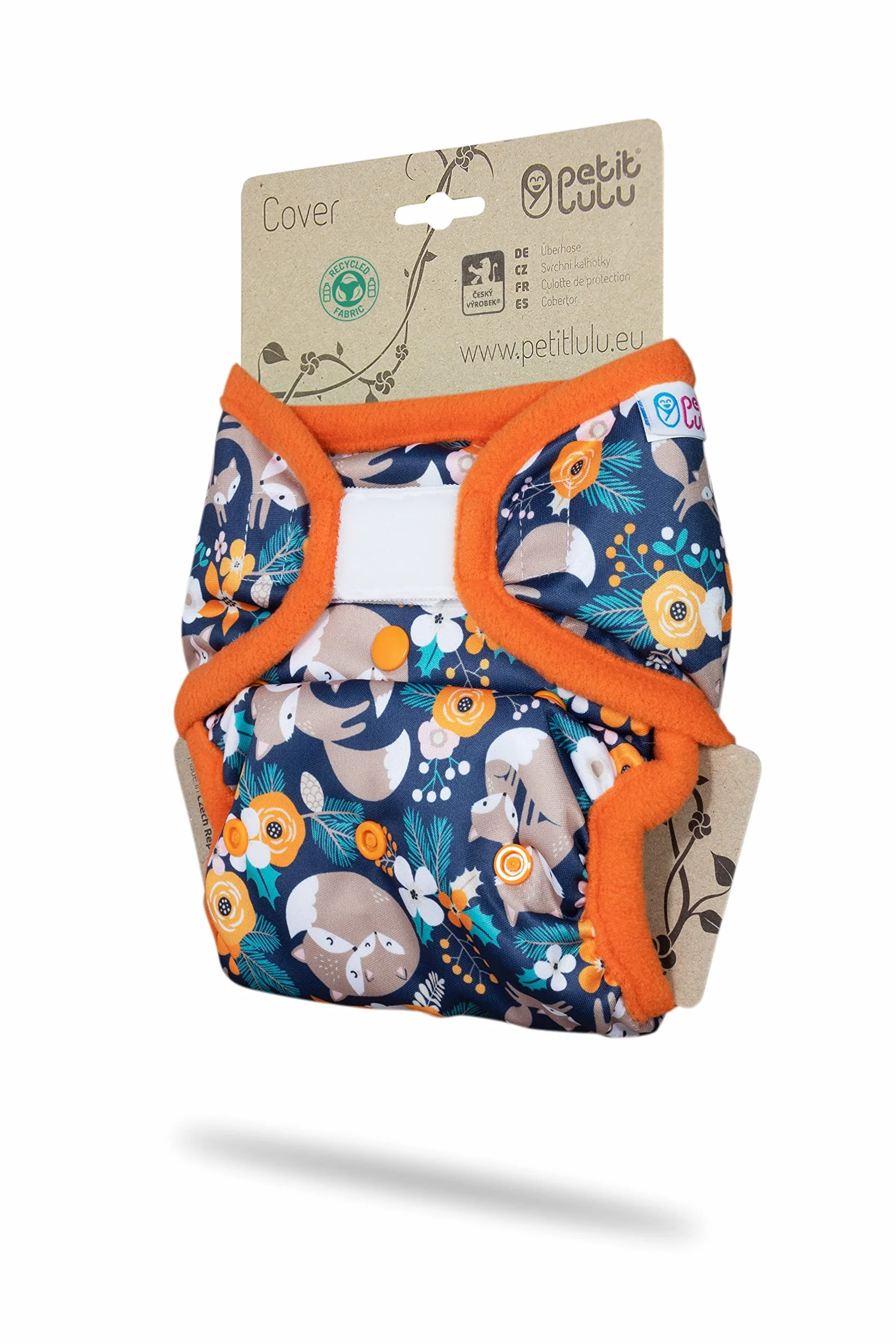 Petit Lulu Culotte PUL Taille 2 (5-16 kg) Fermeture Velcro Couches lavables imperméables en tissu Fabriquées dans l'UE Fox Family