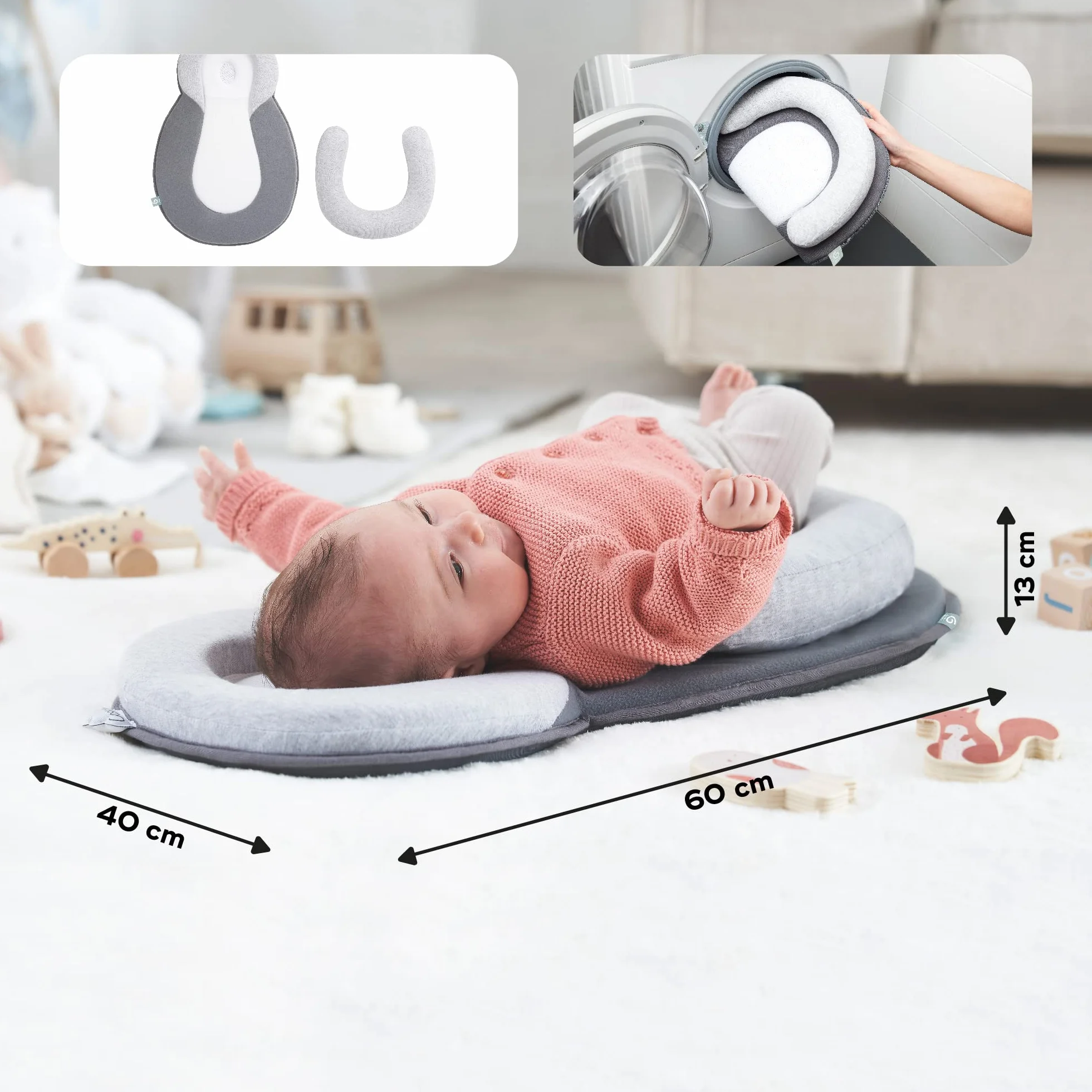 Babymoov Cosydream Original Smokey Support Morphologique Réducteur Nouveau-Né