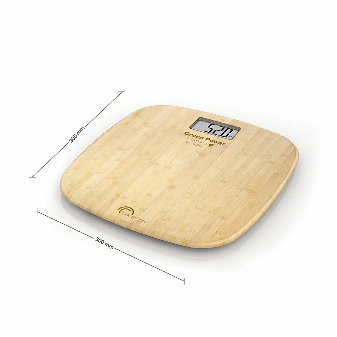 Pèse personne Little Balance Soft Bambou USB Beige