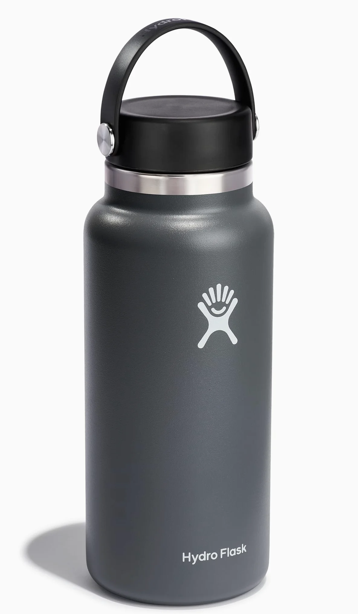 HYDRO FLASK - Gourde Isotherme 946 ml (32 oz) - Bouteille Inox à Isolation Sous Vide - Bouchon Antifuite et Revêtement par Poudre - Ouverture Large - Stone