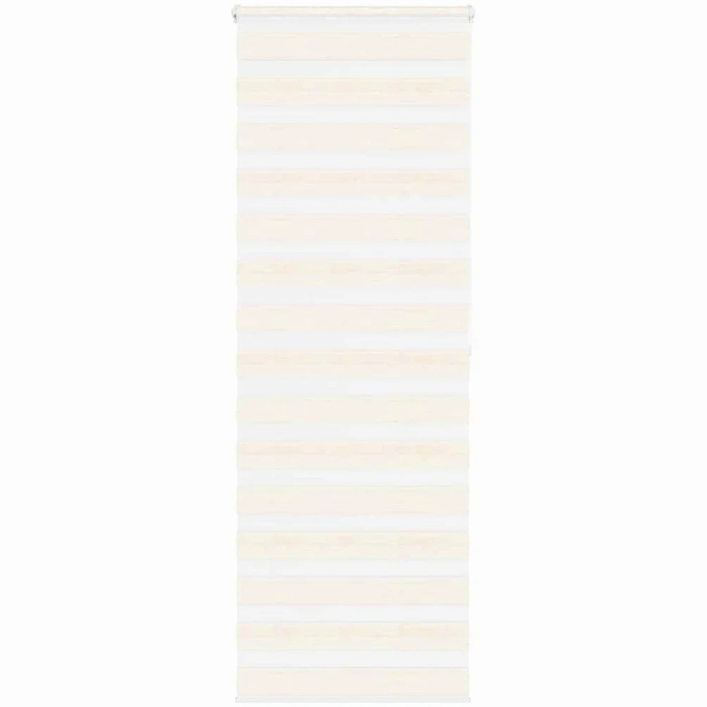 Store enrouleur double beige marbré 90 x 200 cm 100 % polyester - Store vénitien zèbre sans perçage Klemmfix pour salon, chambre à coucher, bureau