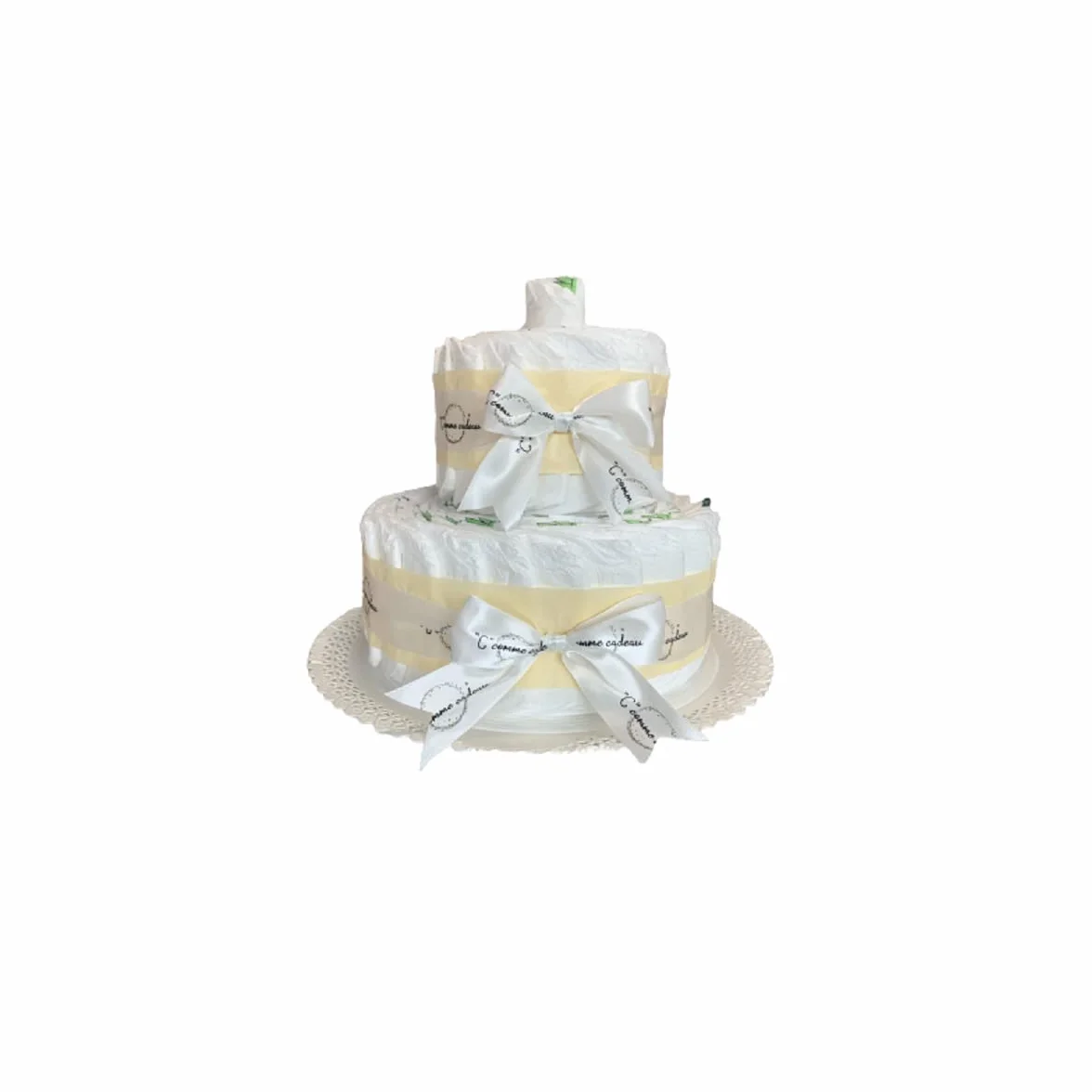 Gateau De Couches Et Ses Chaussettes Beiges