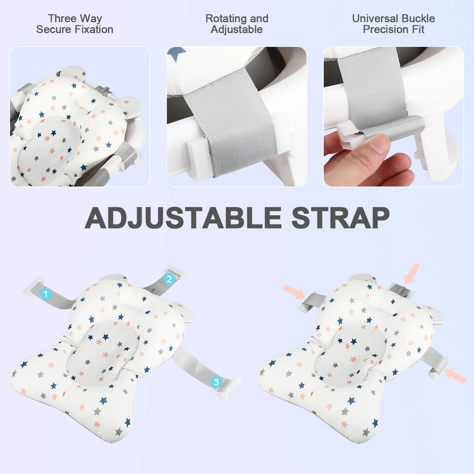 Coussin de Bain pour Bébé Nouveau-Né 0-18 Mois