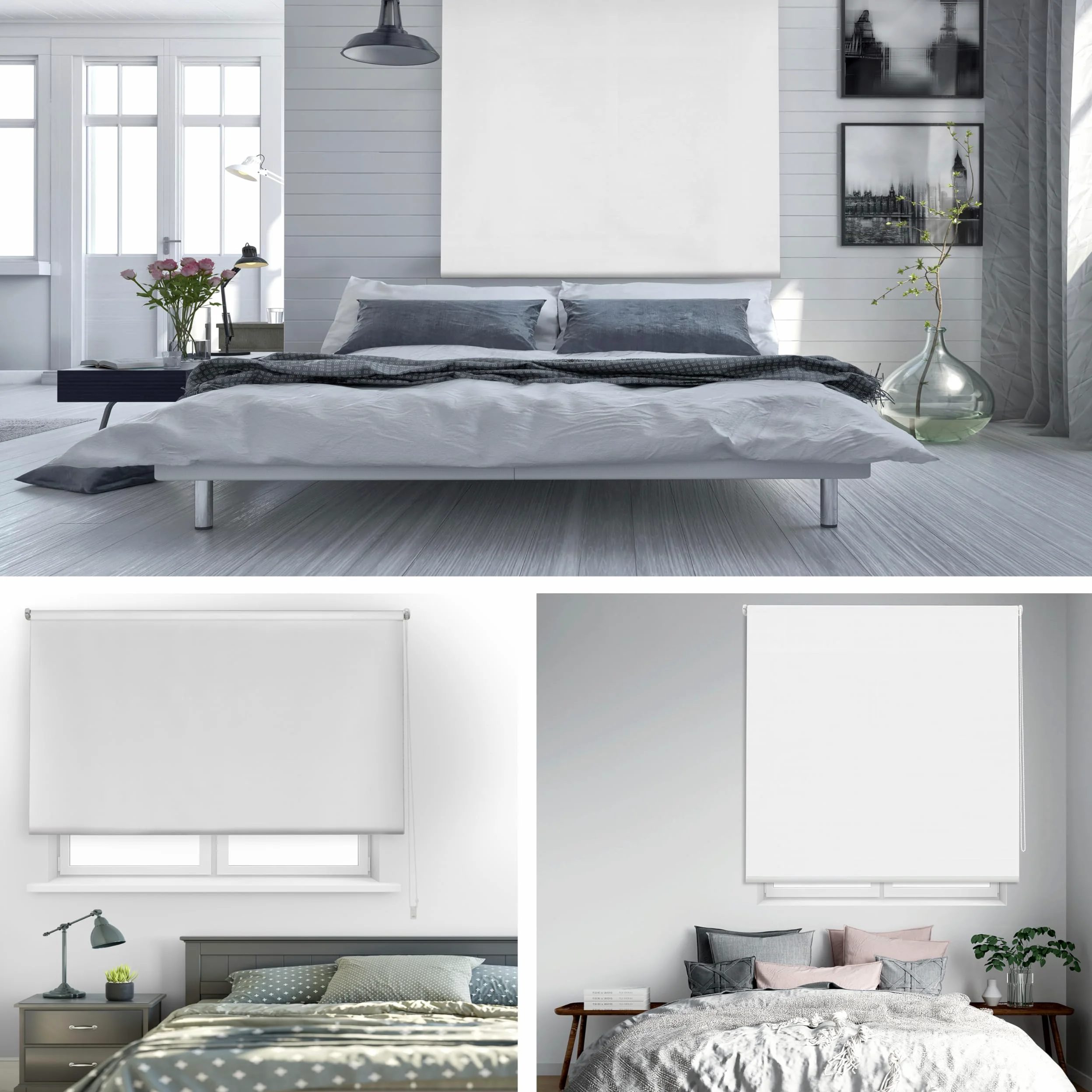 Blindecor Draco Store Enrouleur Opaque - Blanc cassé, 160 x 230 cm (largeur x hauteur) | Taille du tissu 157 x 225 cm. Stores thermiques occultants
