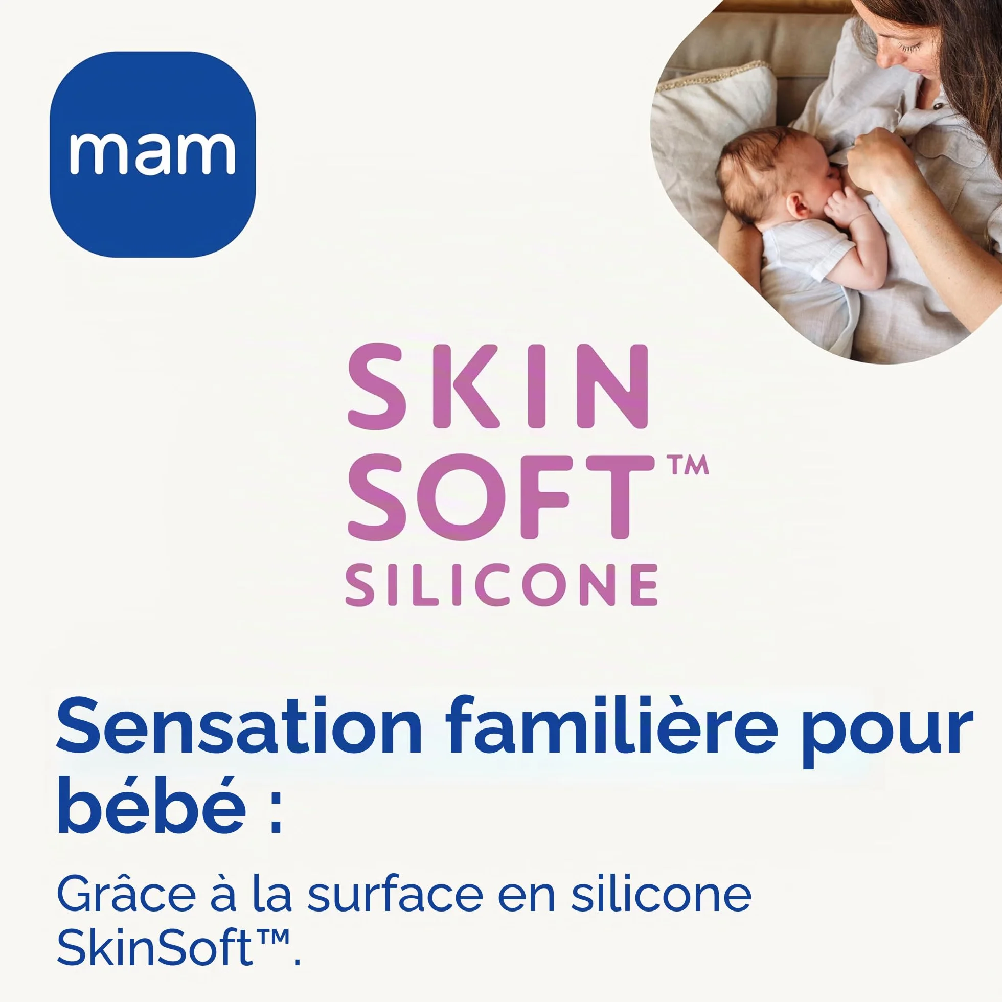 MAM pezonera Ultra Doux en silicone 2 unités taille 1