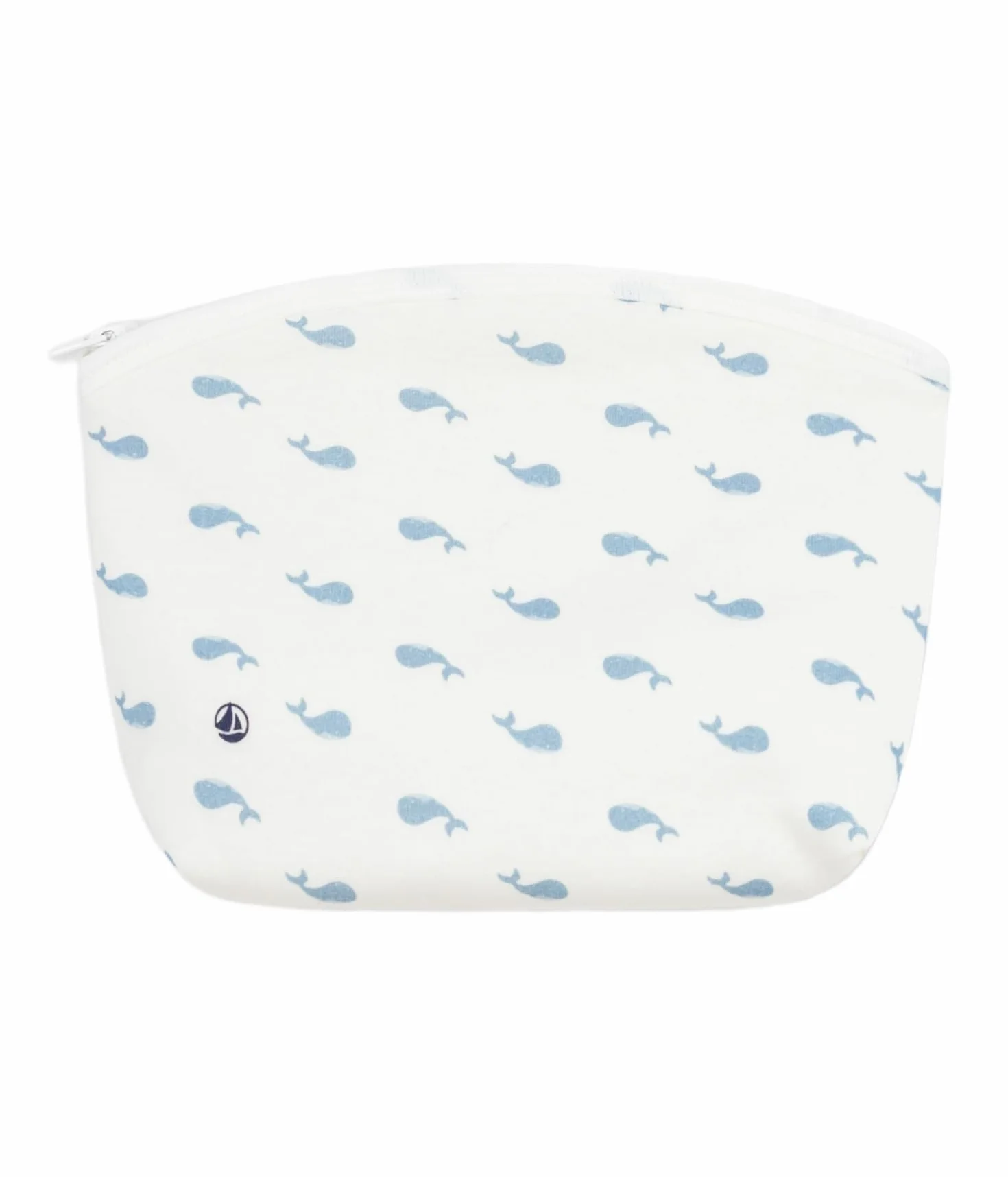 Petit Bateau Pochette bébé coton imprimé baleines