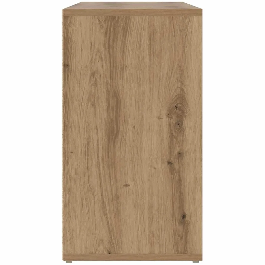 Banc à Chaussures Chêne Artisanal 103 x 30 x 54,5 cm, Banc d'entrée, Rangement Multifonctionnel en Bois
