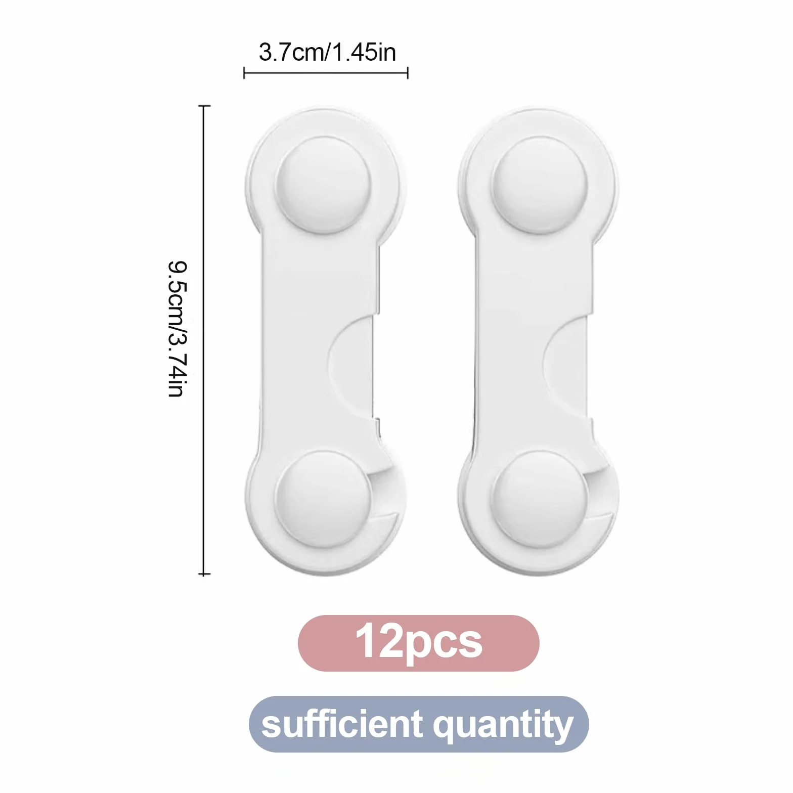 Gloryit Bloque Porte Bébé 12 Pièces Sécurité Enfant Armoire Blanche