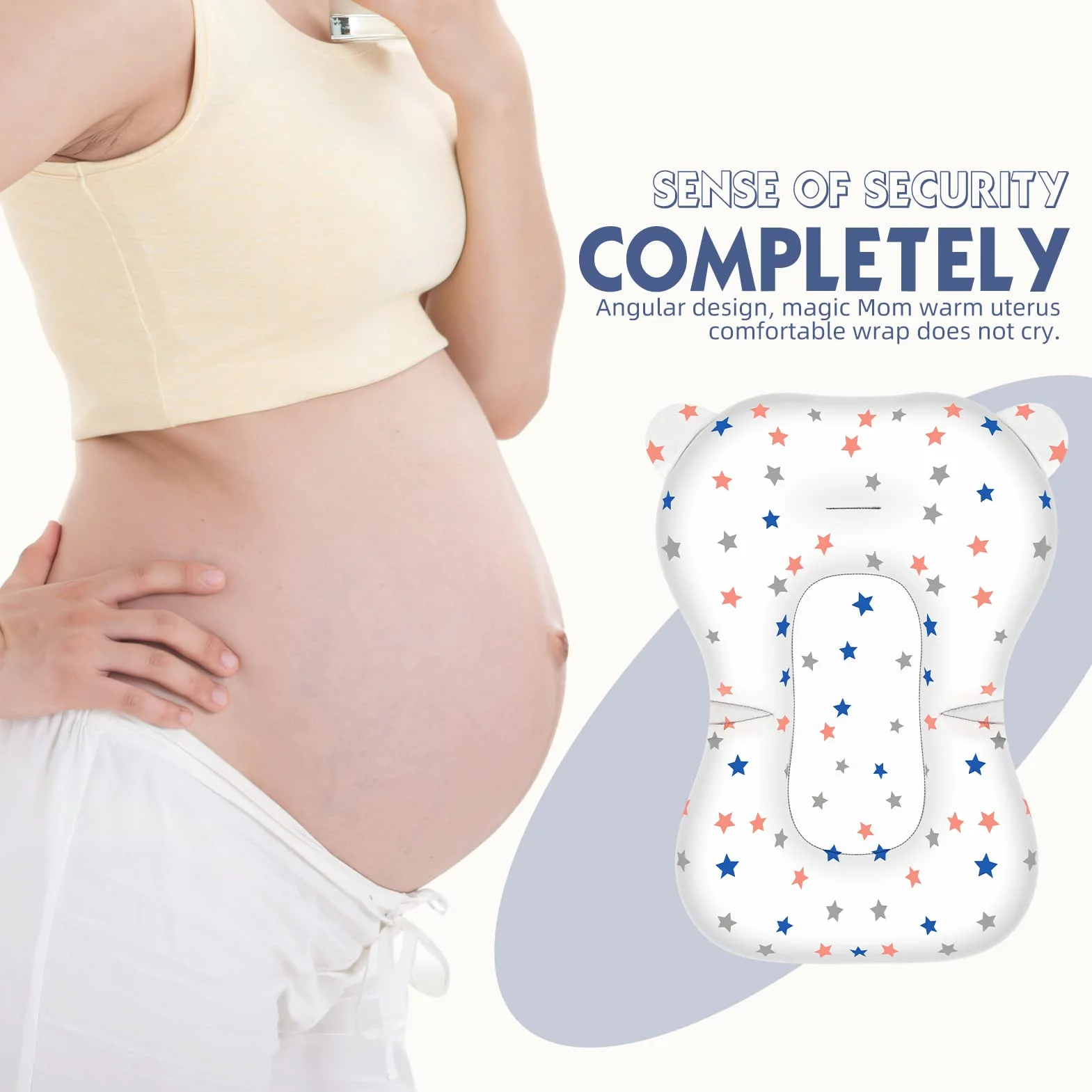 Coussin de Bain Bebe Transat pour Baignoire Siege Matelas Reducteur Baby Hamac Adaptateur Oreiller