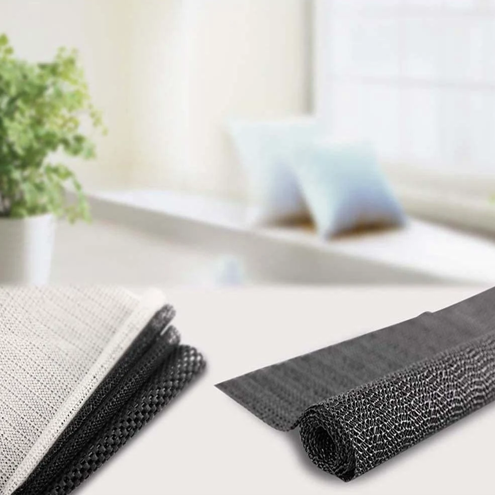 Sous-couche antidérapante pour tapis en PVC épais et antidérapant pour faire des coins plats, lavable