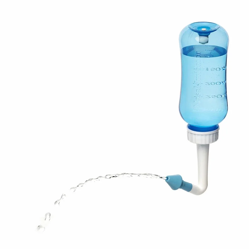 Kit irrigation nasale 1 dispositif 10 sachets sel pharmaceutique made in france lavage nez sinus neti pot douche nasale dès 4 ans