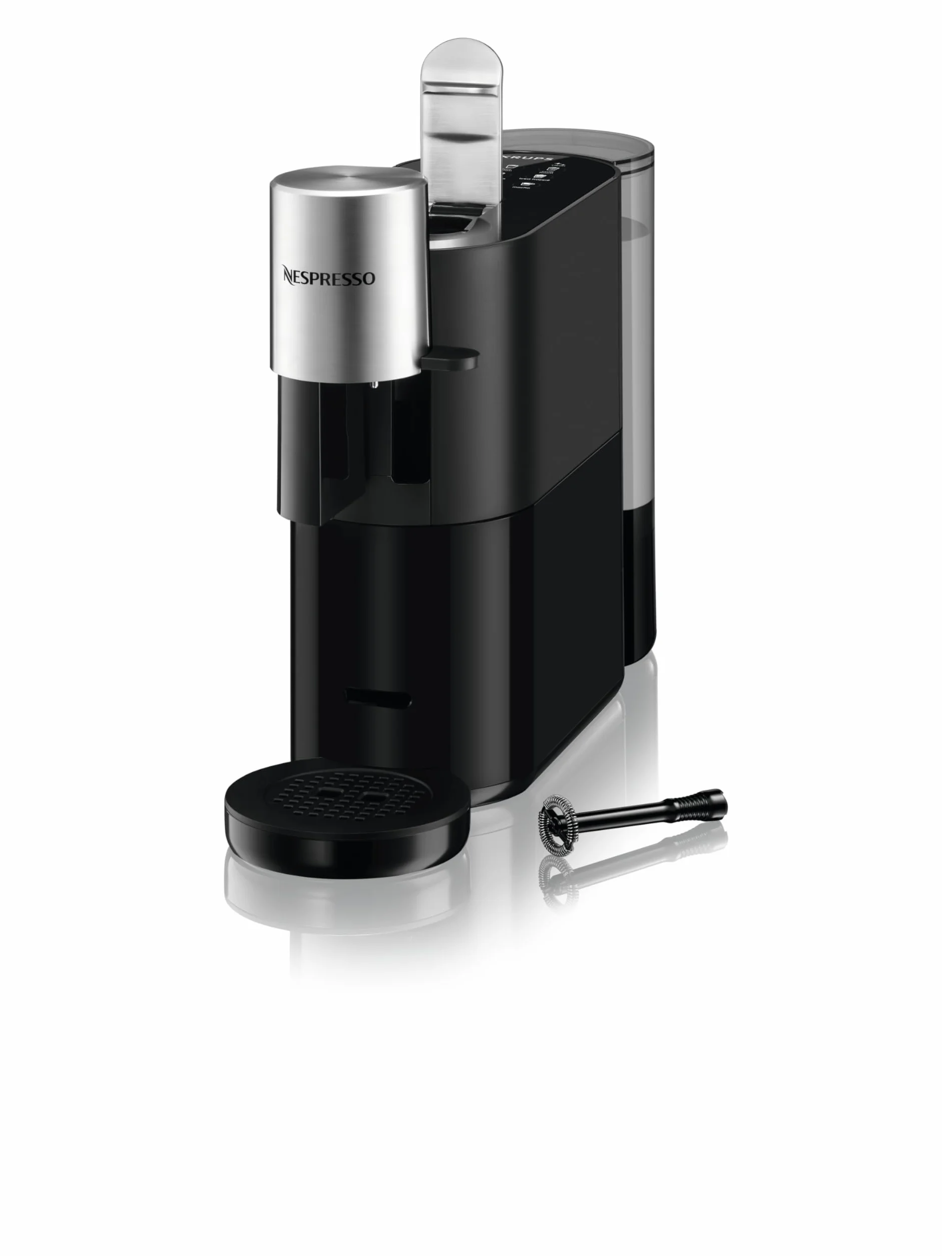 Nespresso Krups Machine à Café Atelier, 19 Bars + Kit de Bienvenue, Design Moderne, Expresso, Lungo et Recette Lactées, Arrêt Automatique, YY4355FD