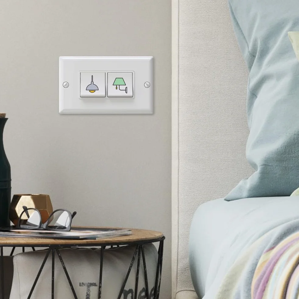400 Autocollants d'Identification d'Interrupteur Multicolores pour Maison