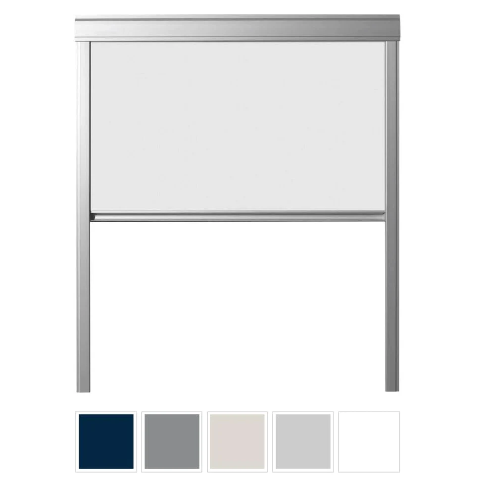 Store occultant pour fenêtre de Toit FK04 / F04 / F4A | pour VELUX, BALIO, DAKSTRA, RoofLITE+, SOLSTRO, DAKEA, LuXtra, Keylight | Obscurcissement Quasi Total | Position réglable | Bleu foncé