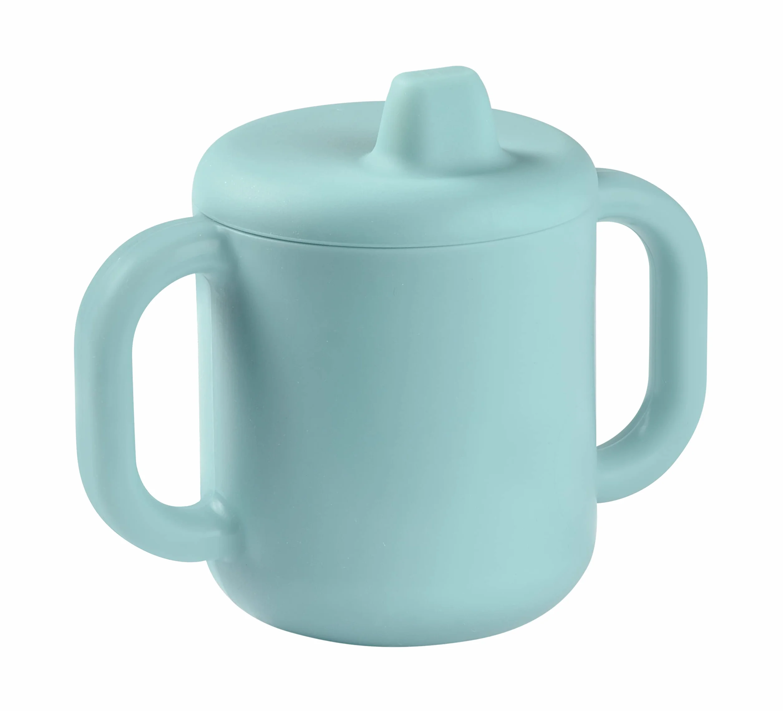 Béaba Tasse d'Apprentissage Bébé, Silicone, Bec Souple, Bleu