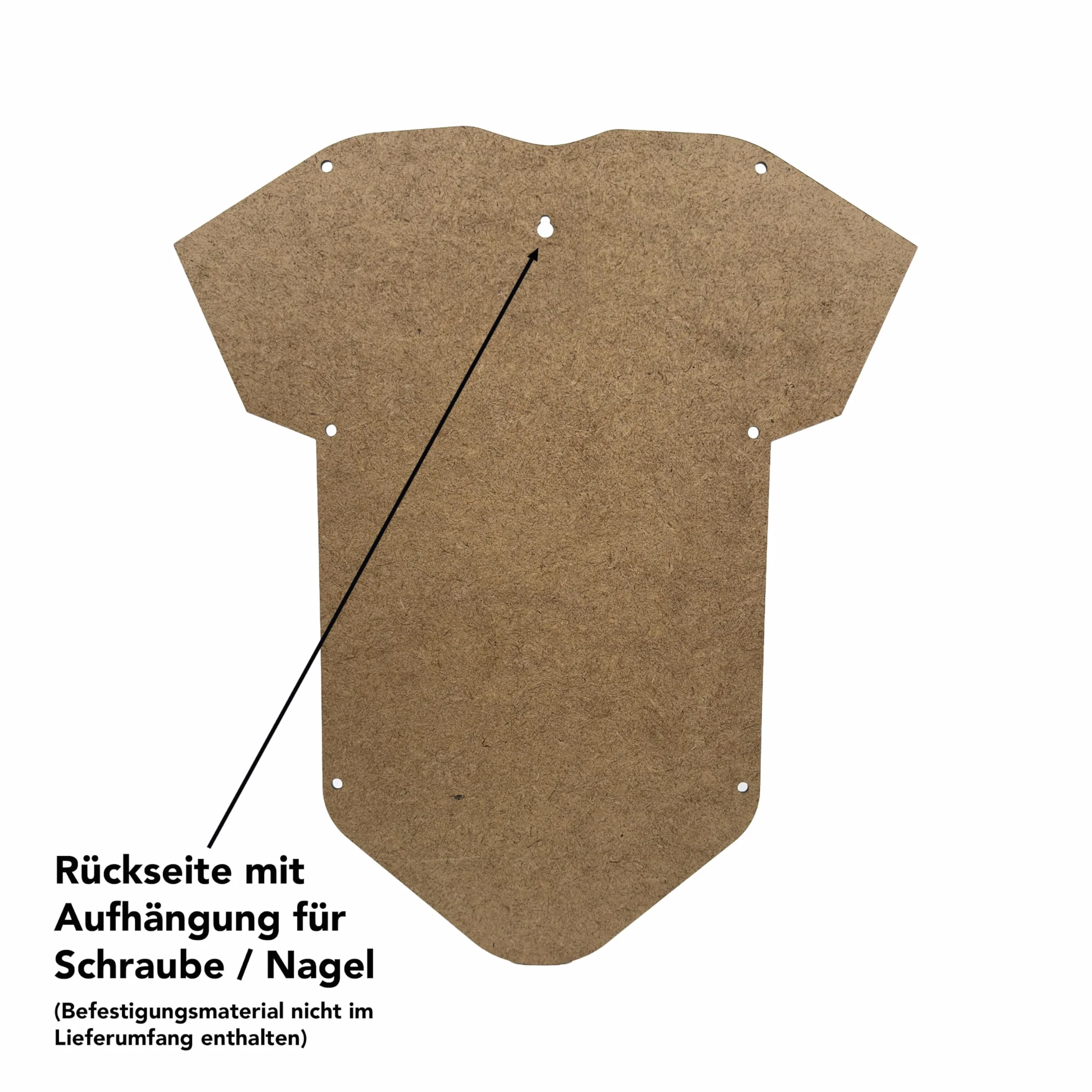Cadre photo pour body de bébé en bois avec joint d'ombrage 3D et contours découpés - Cadre souvenir durable avec support