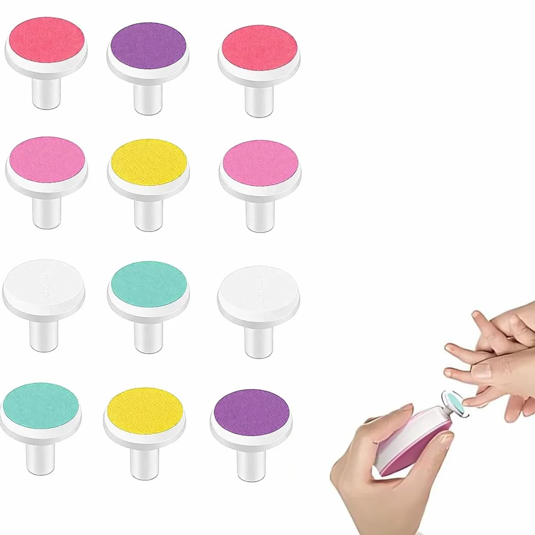Recharges pour lime à ongles électrique bébé - Accessoires de soin des ongles doux et sûrs