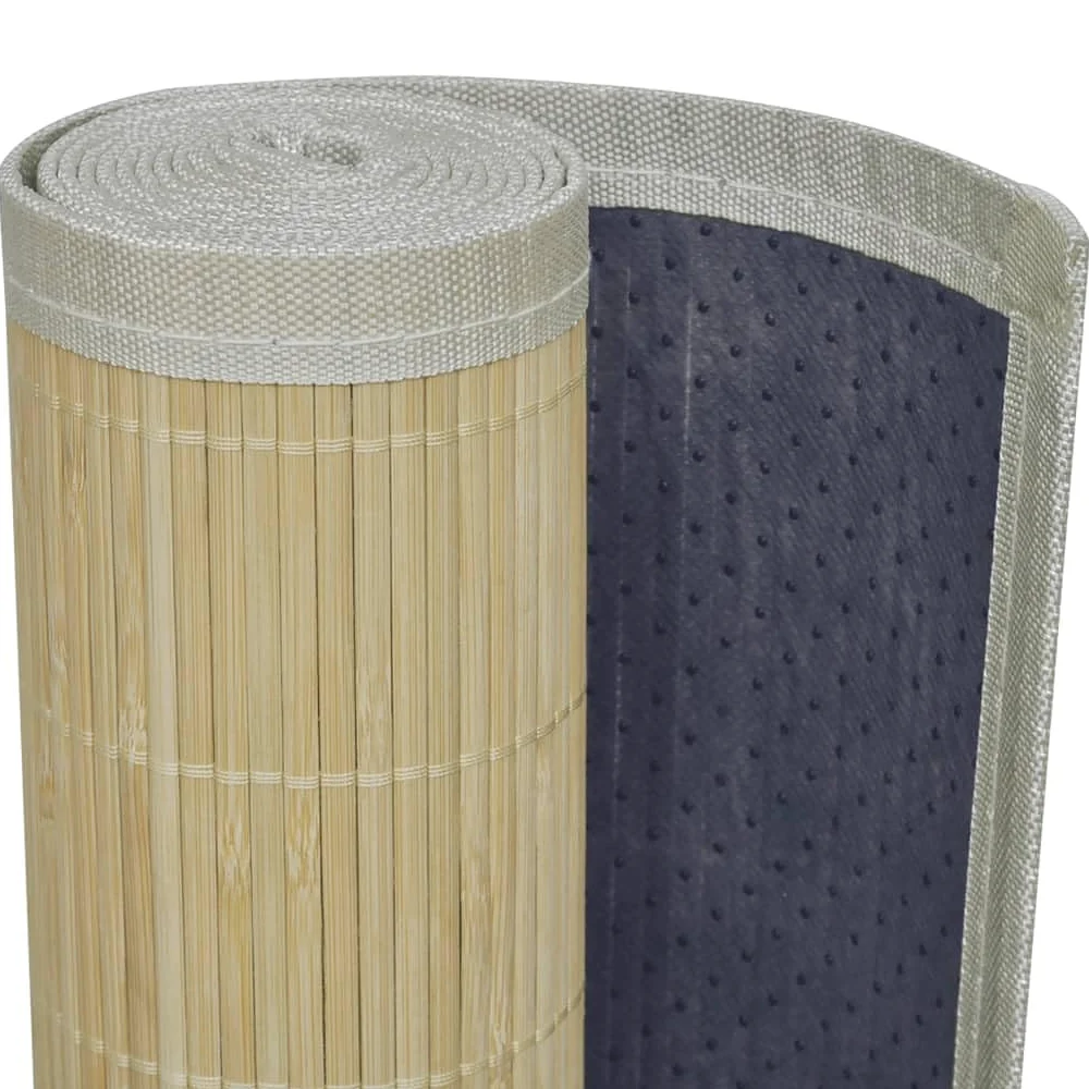 Générique Tapis en Bambou Naturel à Latte rectangulaire 120 x 180 cm, Maison & Jardin, Décorations, Tapis, Beige, (Poids 2.06KG)