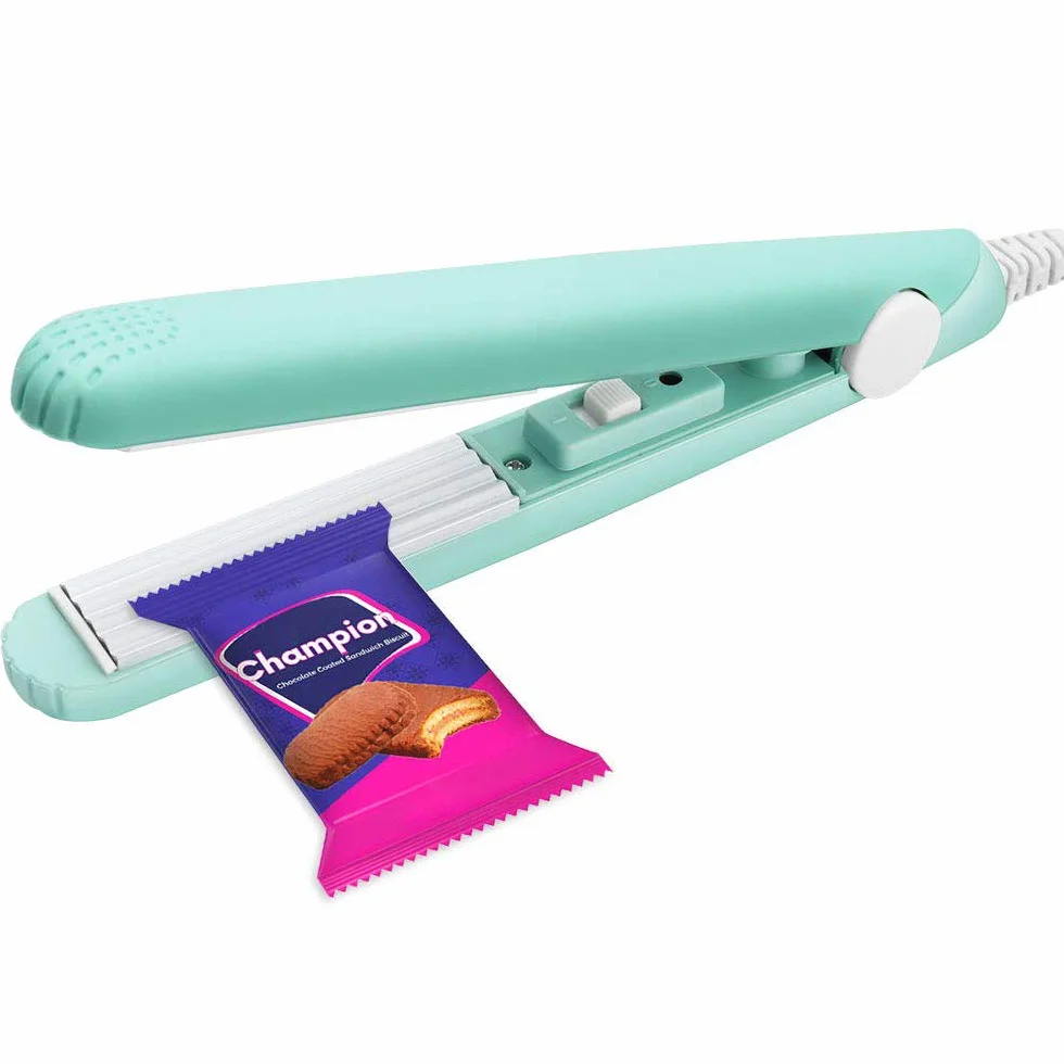Mini machine de scellement portable pour sacs de nourriture, Smart Control, feuille chauffante, Vert