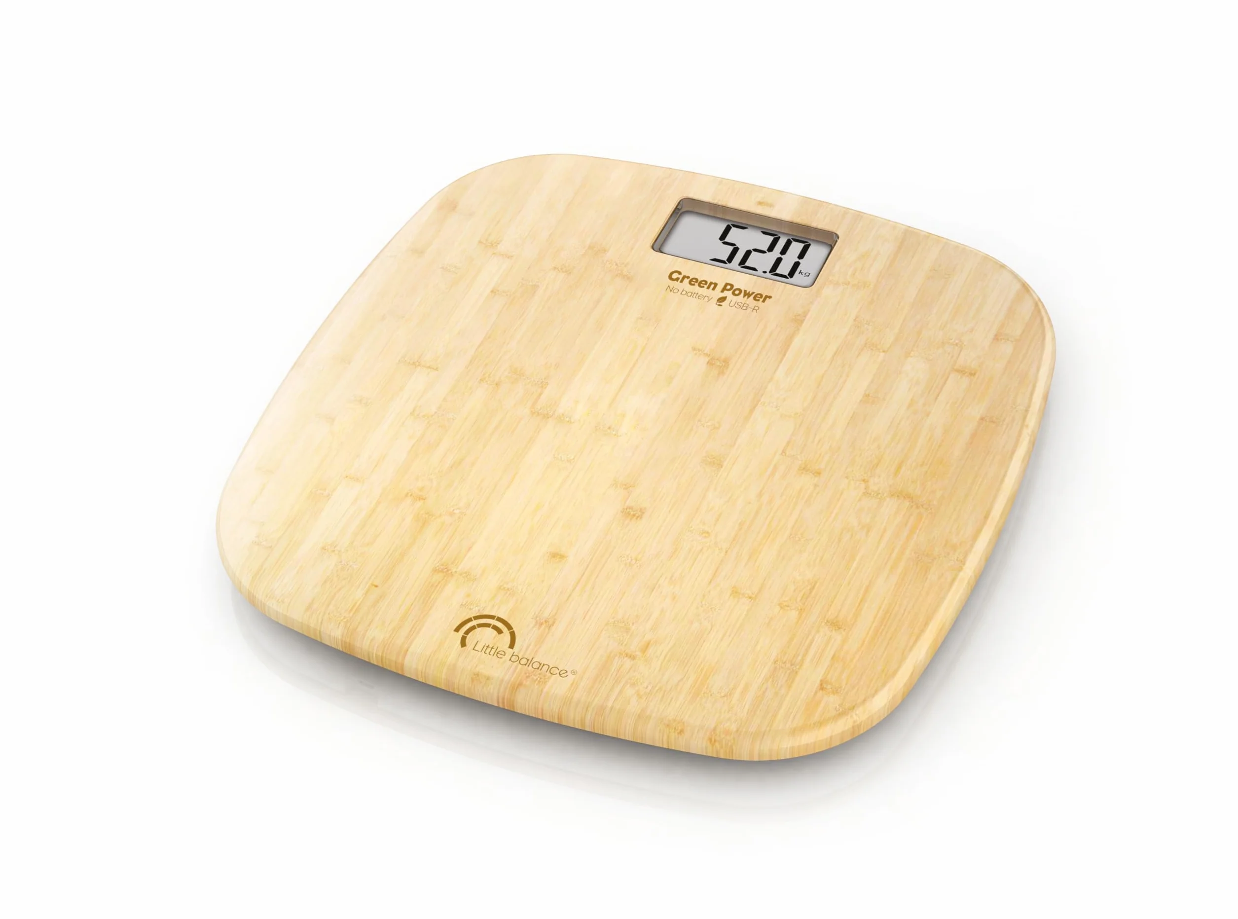 Pèse personne Little Balance Soft Bambou USB Beige