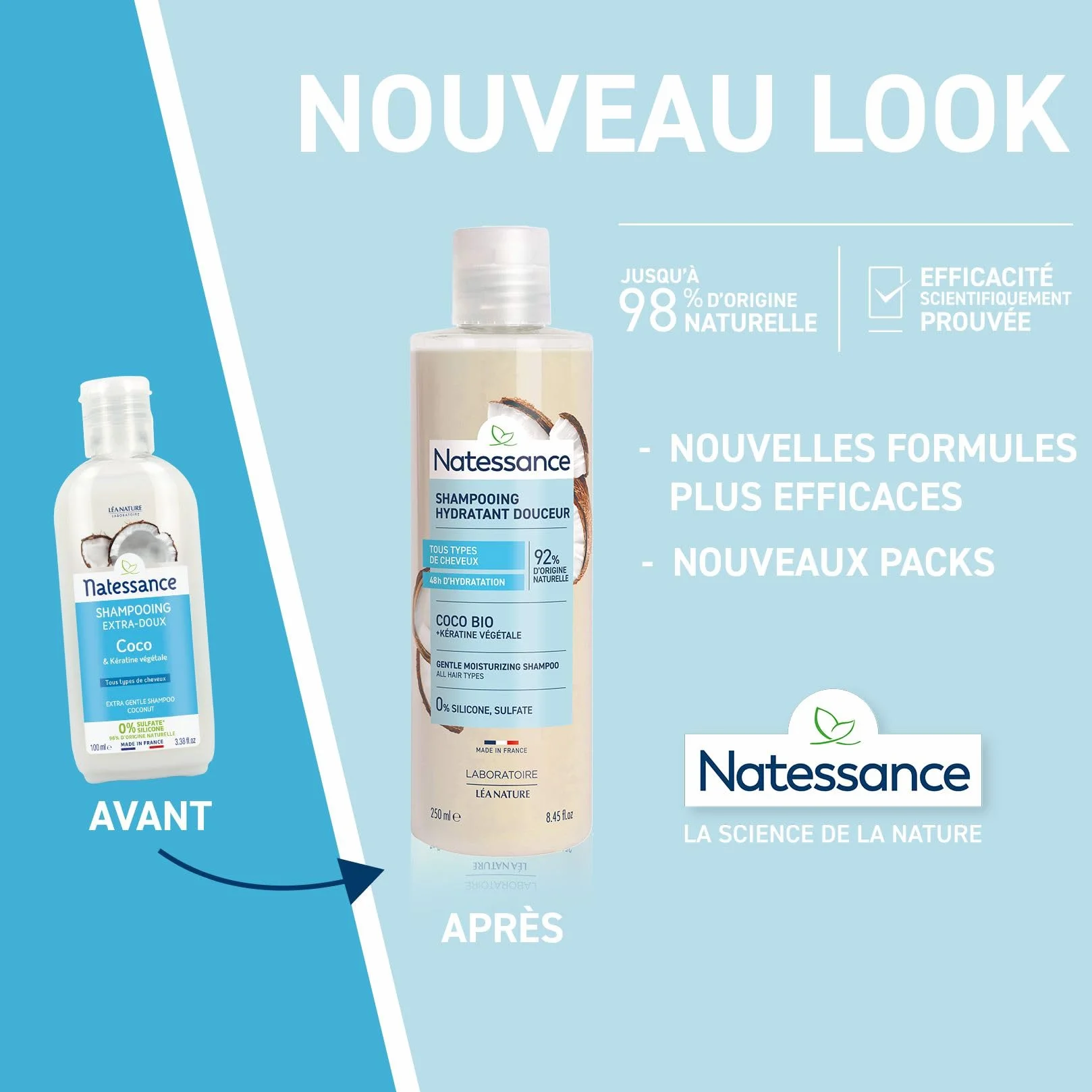 Natessance shampooing extra-doux coco 100ml