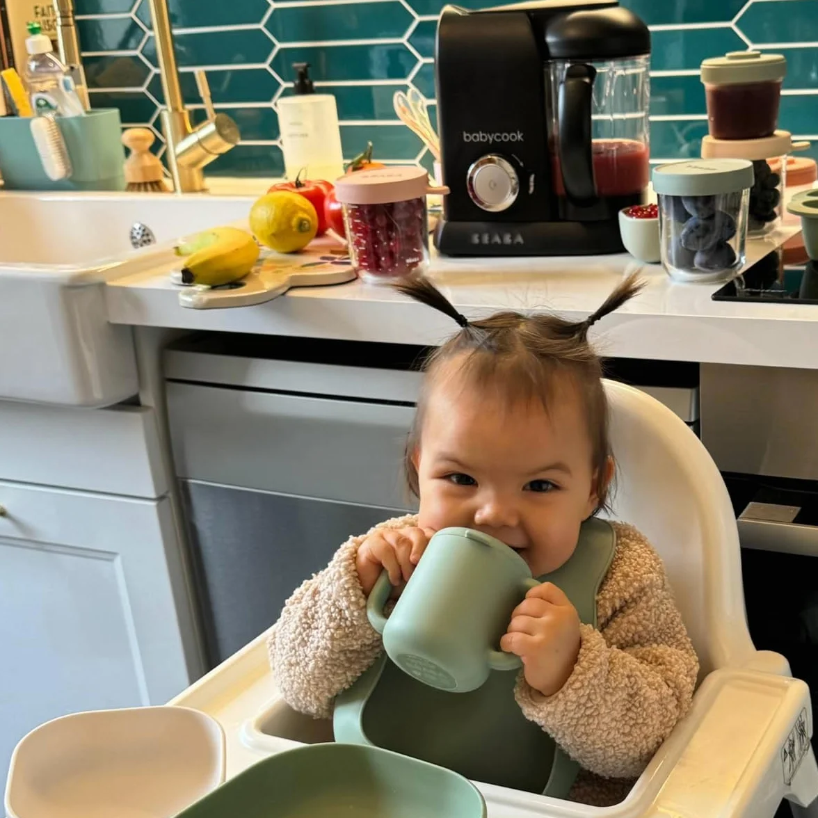 BEABA Babycook Solo Robot Mixeur Cuiseur Vapeur 4 en 1 Bébé Black Edition