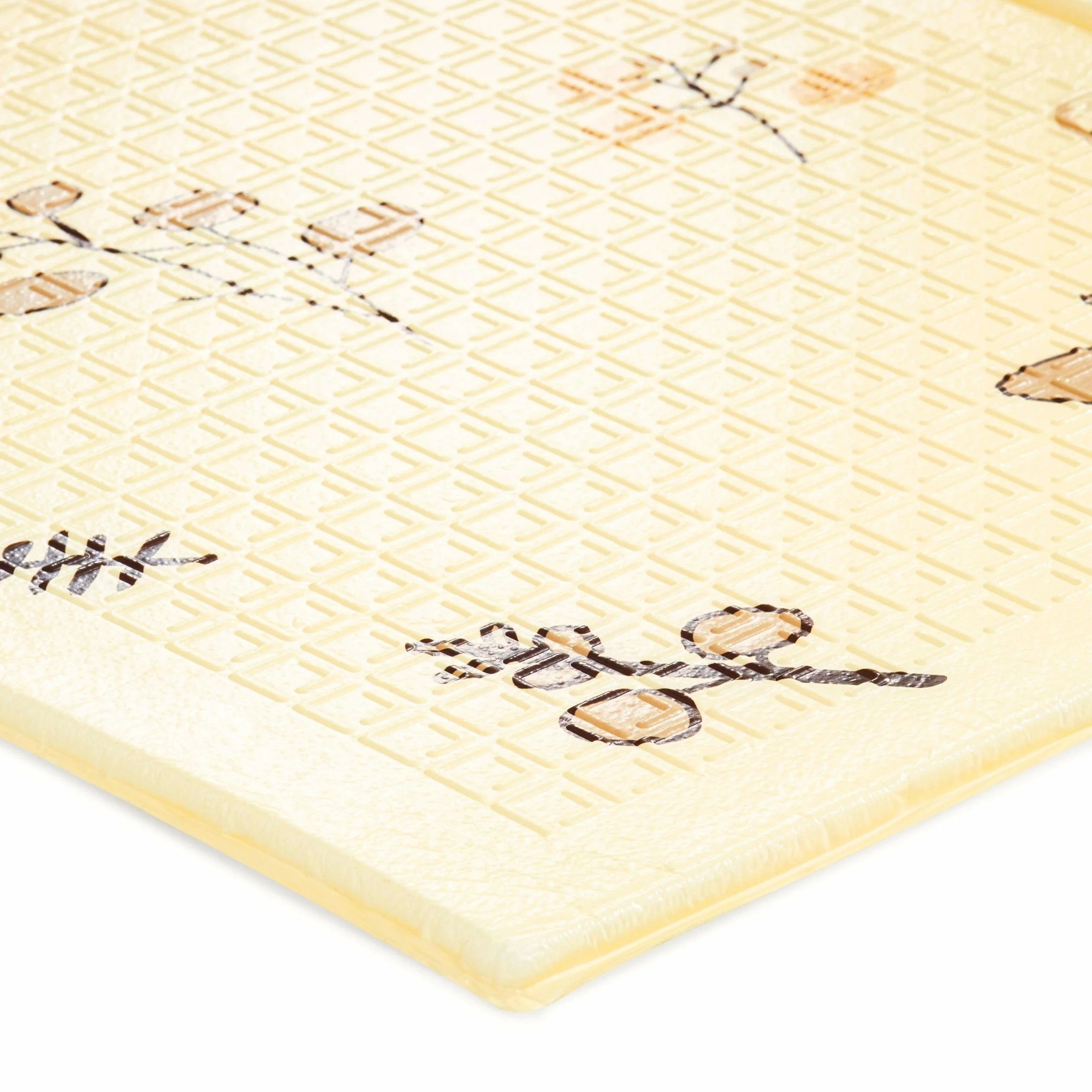 Mamabrum Tapis en mousse pour bébé 180 x 120 x 1 cm, pliable double face, mousse XPE, forêt magique/rues d'automne