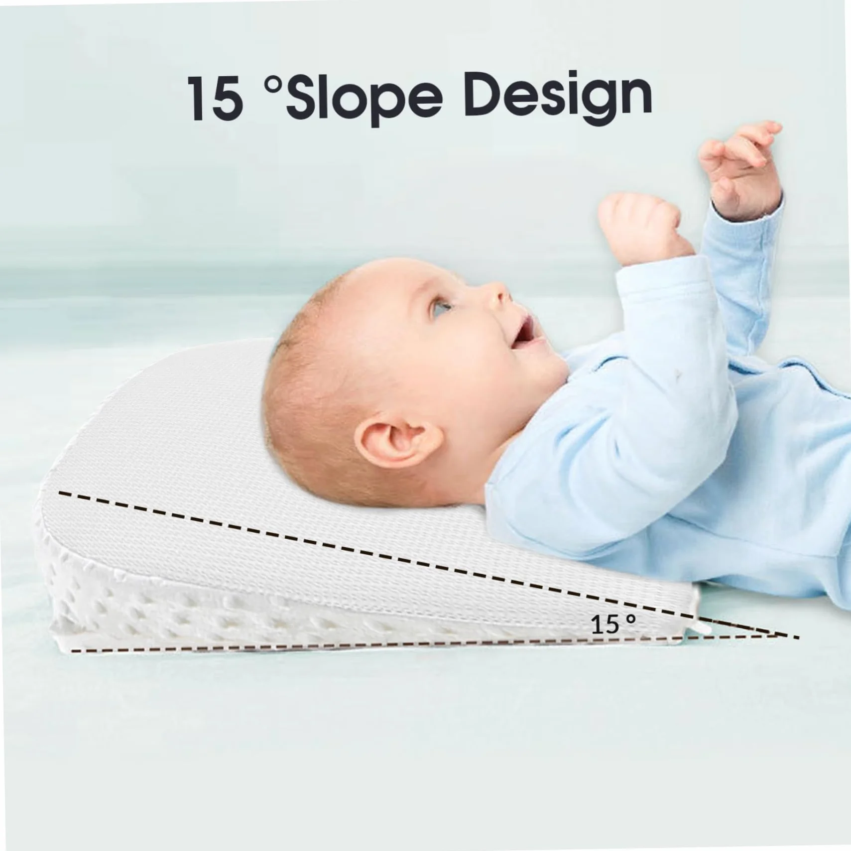 Oreiller compensé nouveau-né accessoire allaitement reflux bébé antidérapant biberon sommeil