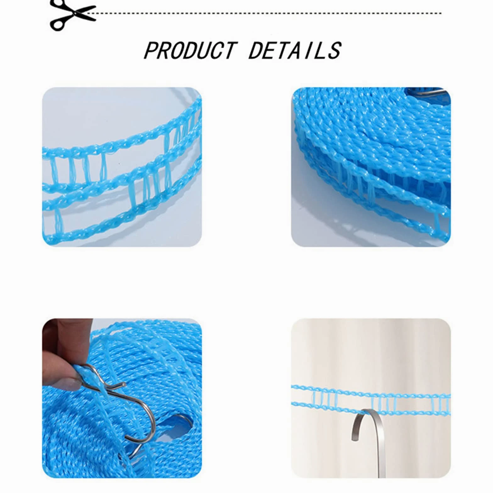 Corde à Linge Portable Coupe Vent Corde à Linge de Voyage Extensible Rétractable Élastique Corde à Linge pour Jardin Hôtel de Vacances Balcon