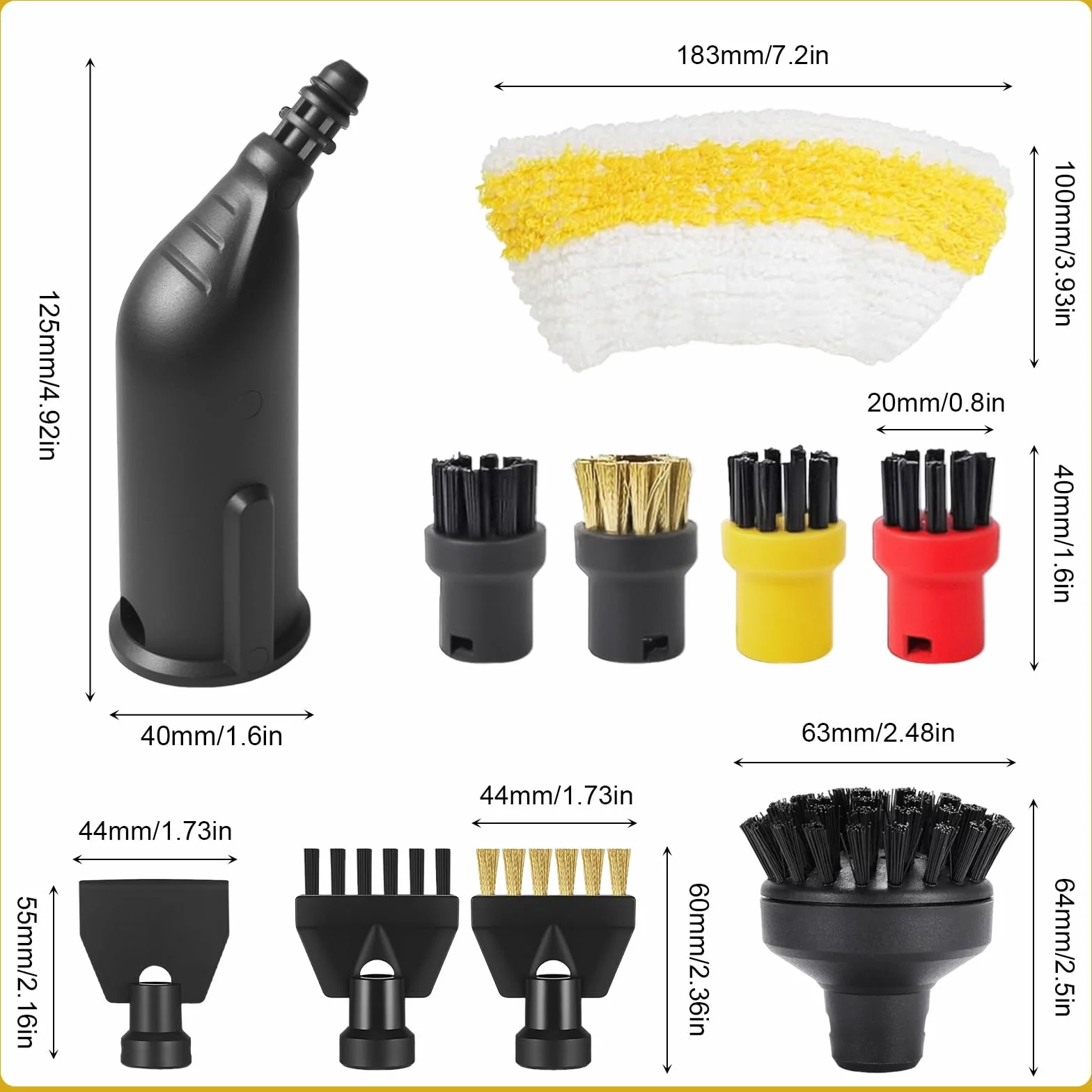 Karcher Easyfix SC1 SC2 SC3 SC4 SC5 Accessoires Nettoyeur Vapeur Lot 16 Pièces