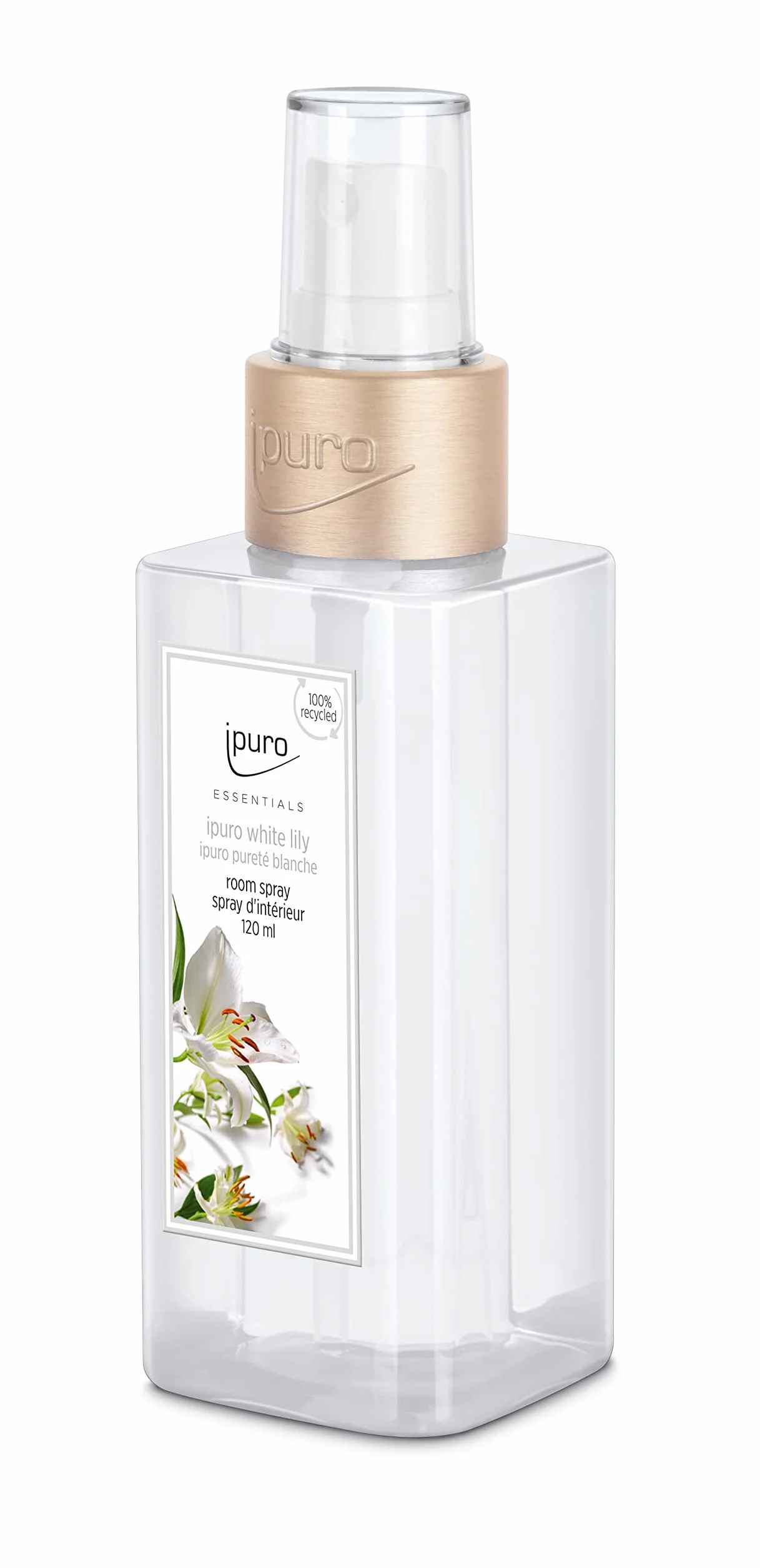 Ipuro Spray d'ambiance white lily parfumé 120 ml