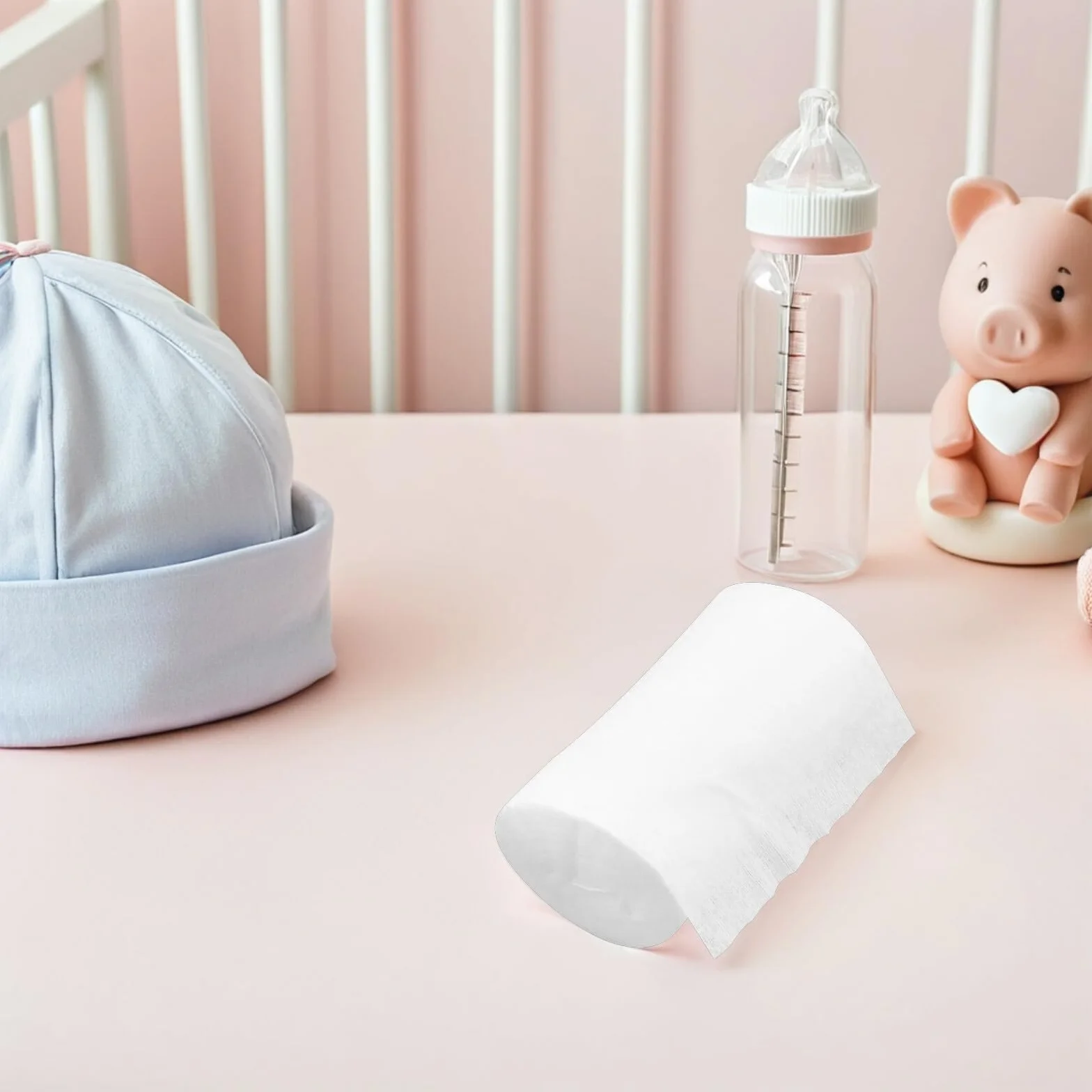 Lot de 100 Lingettes en Fibre pour Couches Lavables, Blanc, Protection Absorbante pour Bébés