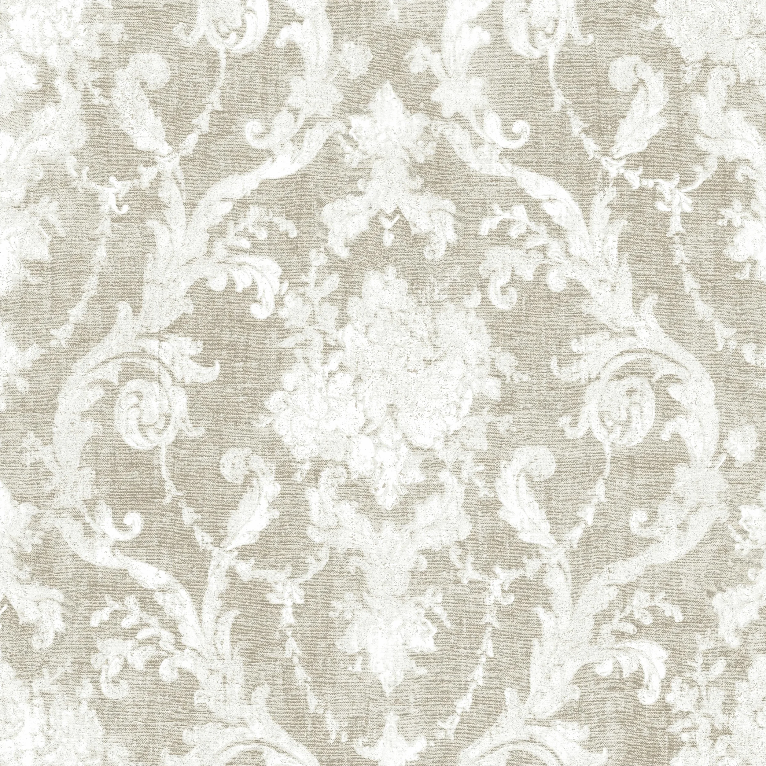 Linder Rideau imprimé obscurcissant CHAMBORD à œillets Canon de Fusil en Polyester Coloris Beige 145 x 260 cm