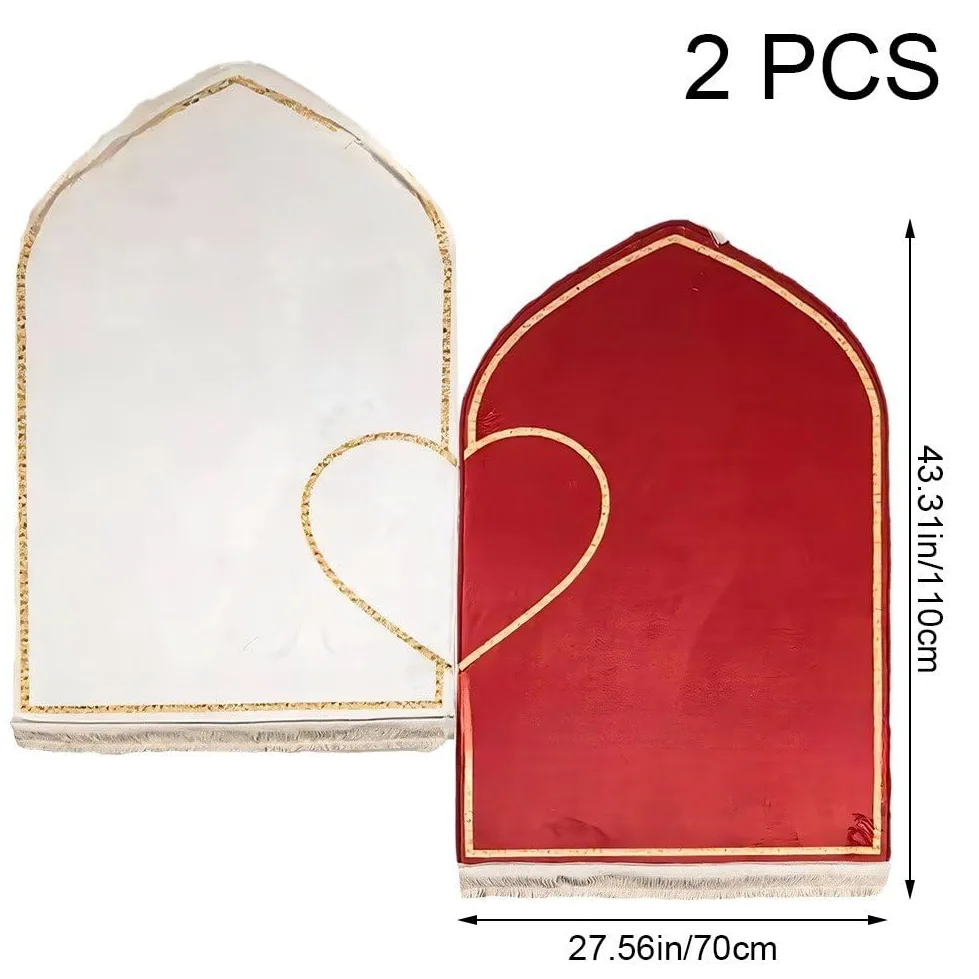 Dianzan Tapis De Culte Épais Imprimé pour Adultes, pour Chambre À Coucher, Tapis De Prière, pour Salon, Ensemble pour Couple